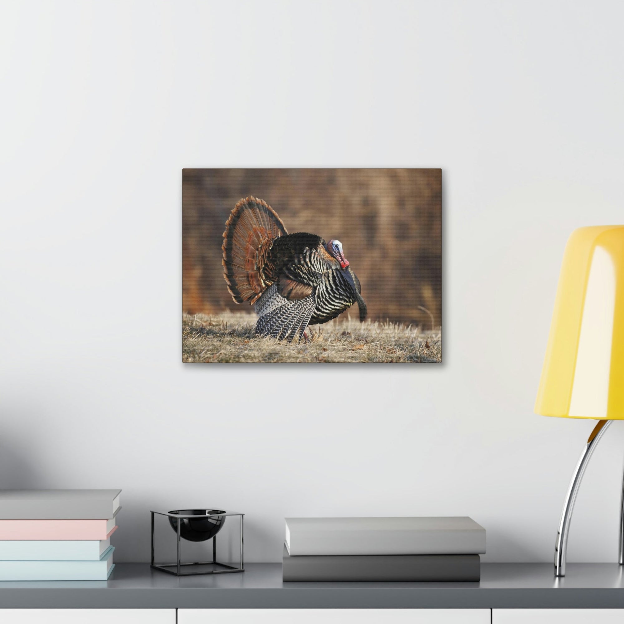 Scripture Walls Turkey Hunting Turkey on Hunt Print Animal Wall Art Wildlife Canvas Prints Wall Art Ready to Hang Unframed-Express Your Love Gifts