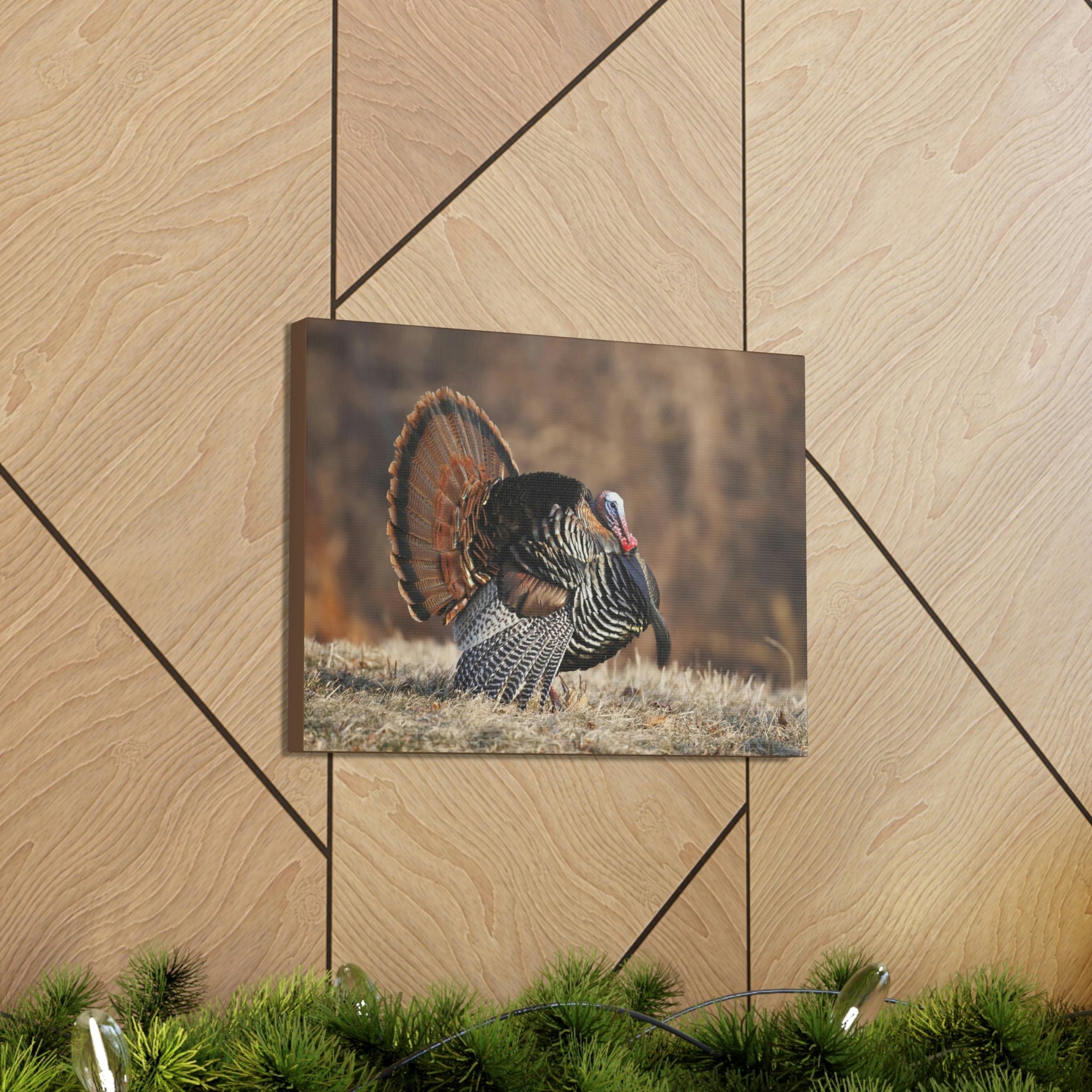 Scripture Walls Turkey Hunting Turkey on Hunt Print Animal Wall Art Wildlife Canvas Prints Wall Art Ready to Hang Unframed-Express Your Love Gifts