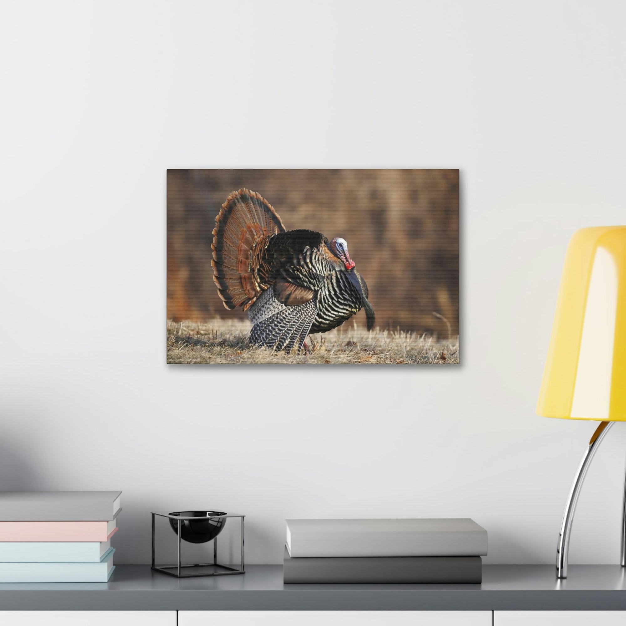 Scripture Walls Turkey Hunting Turkey on Hunt Print Animal Wall Art Wildlife Canvas Prints Wall Art Ready to Hang Unframed-Express Your Love Gifts