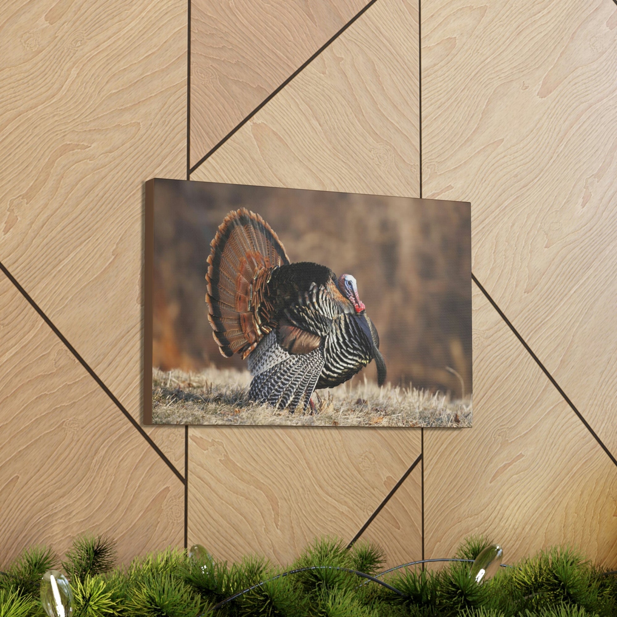 Scripture Walls Turkey Hunting Turkey on Hunt Print Animal Wall Art Wildlife Canvas Prints Wall Art Ready to Hang Unframed-Express Your Love Gifts