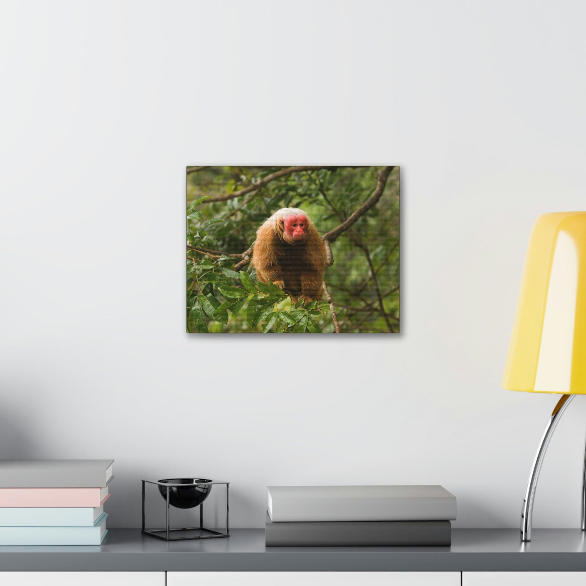 Scripture Walls Uakari Hunting Uakari on Hunt Print Animal Wall Art Wildlife Canvas Prints Wall Art Ready to Hang Unframed-Express Your Love Gifts