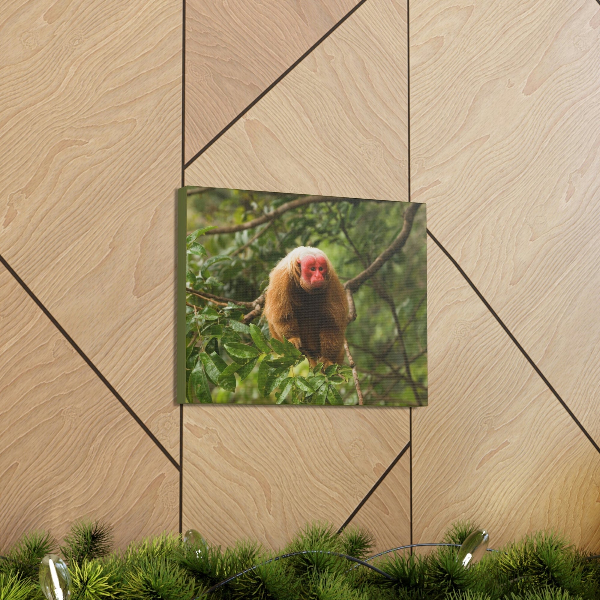 Scripture Walls Uakari Hunting Uakari on Hunt Print Animal Wall Art Wildlife Canvas Prints Wall Art Ready to Hang Unframed-Express Your Love Gifts