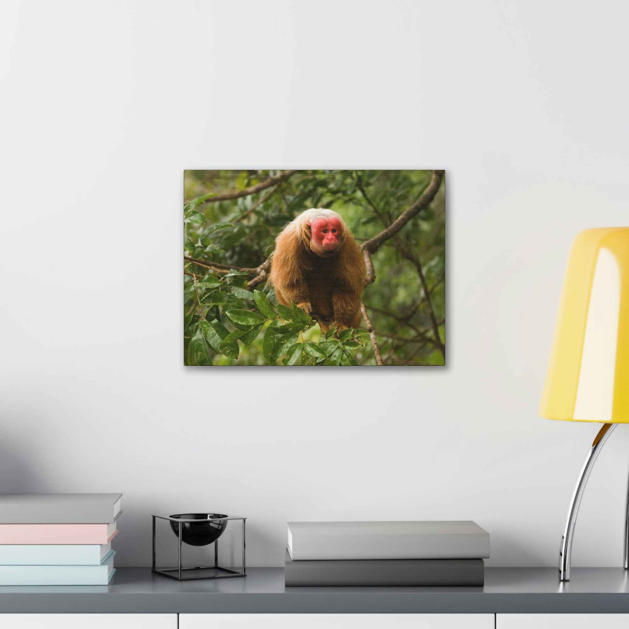 Scripture Walls Uakari Hunting Uakari on Hunt Print Animal Wall Art Wildlife Canvas Prints Wall Art Ready to Hang Unframed-Express Your Love Gifts