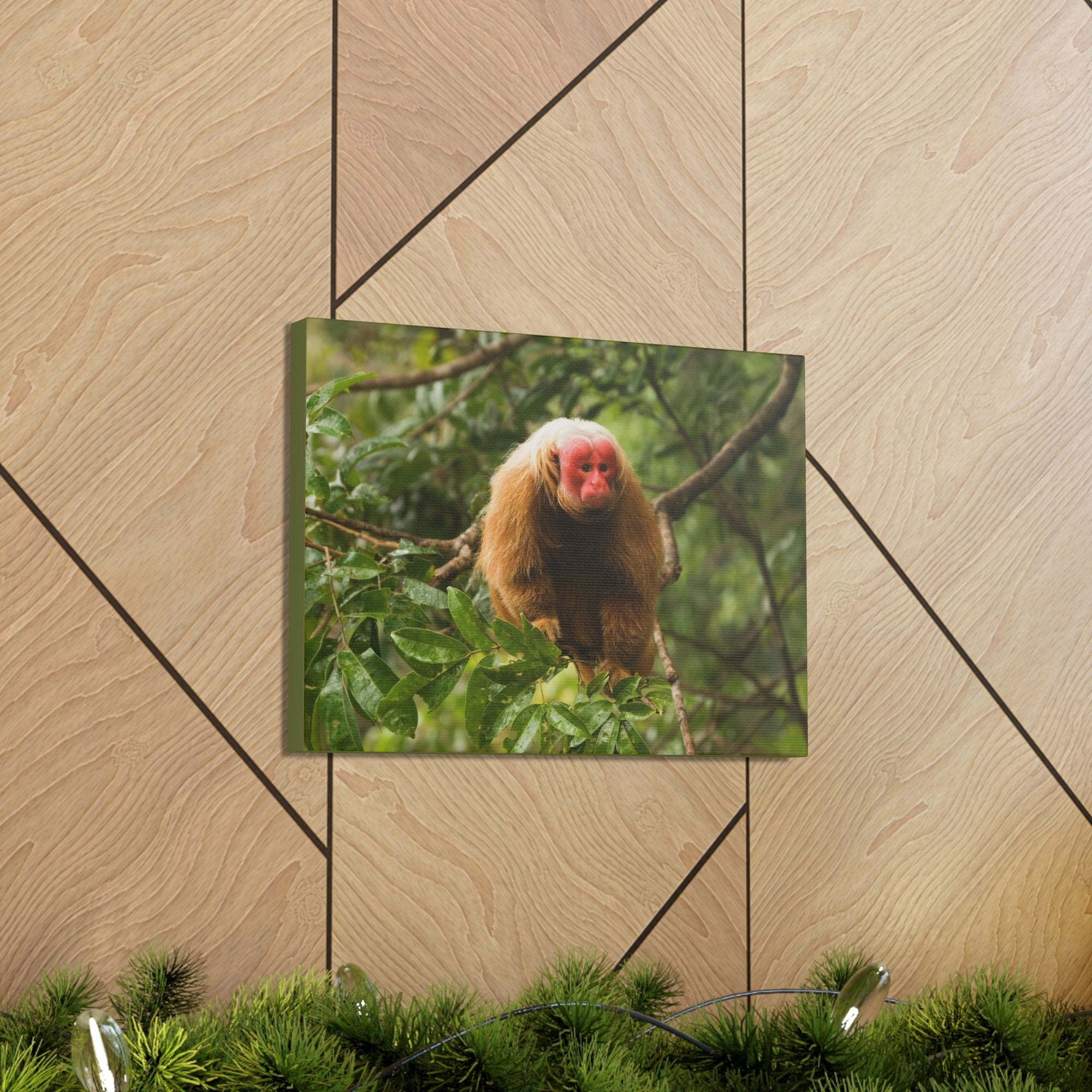 Scripture Walls Uakari Hunting Uakari on Hunt Print Animal Wall Art Wildlife Canvas Prints Wall Art Ready to Hang Unframed-Express Your Love Gifts