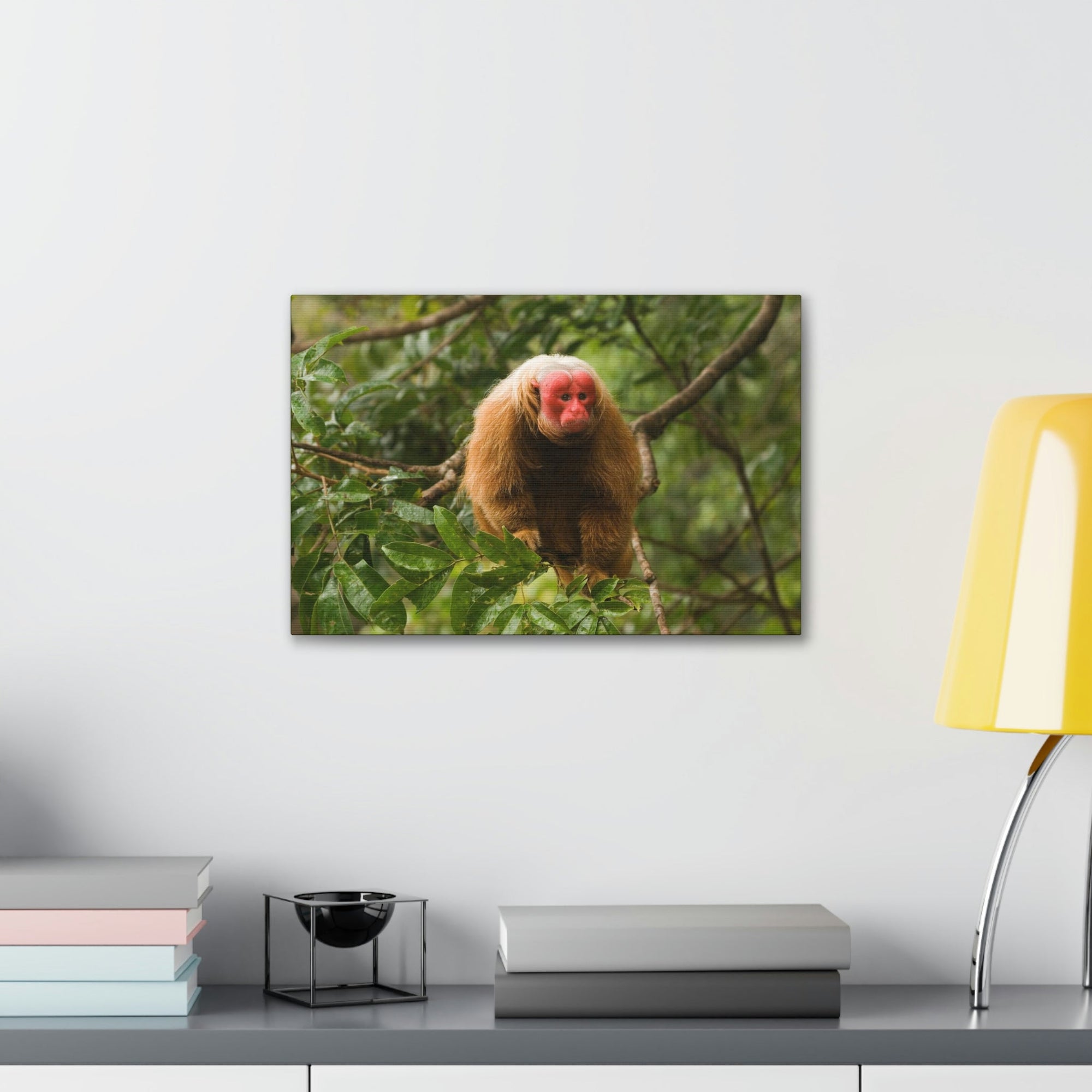 Scripture Walls Uakari Hunting Uakari on Hunt Print Animal Wall Art Wildlife Canvas Prints Wall Art Ready to Hang Unframed-Express Your Love Gifts