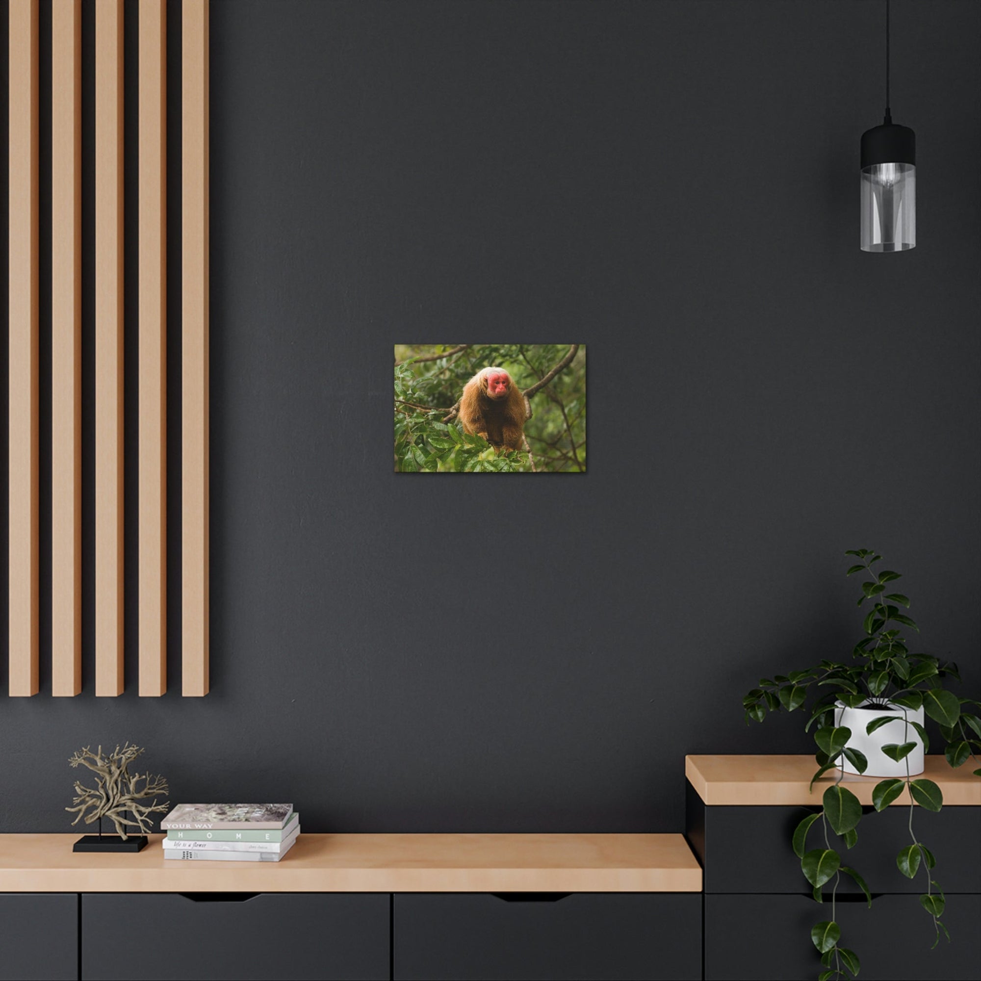 Scripture Walls Uakari Hunting Uakari on Hunt Print Animal Wall Art Wildlife Canvas Prints Wall Art Ready to Hang Unframed-Express Your Love Gifts