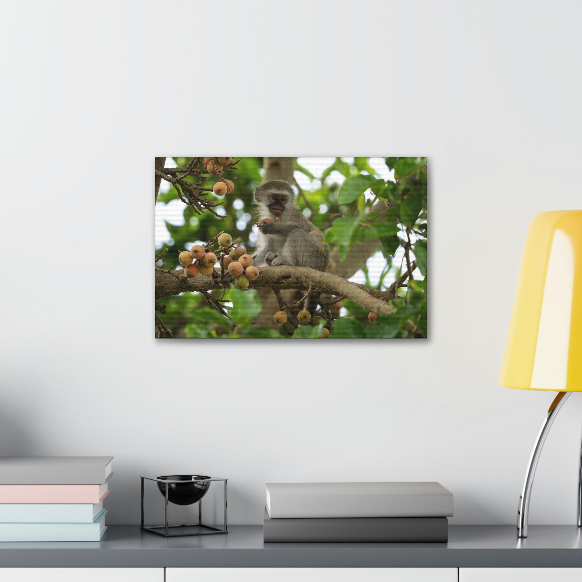 Scripture Walls Vervet Hunting Vervet on Hunt Print Animal Wall Art Wildlife Canvas Prints Wall Art Ready to Hang Unframed-Express Your Love Gifts