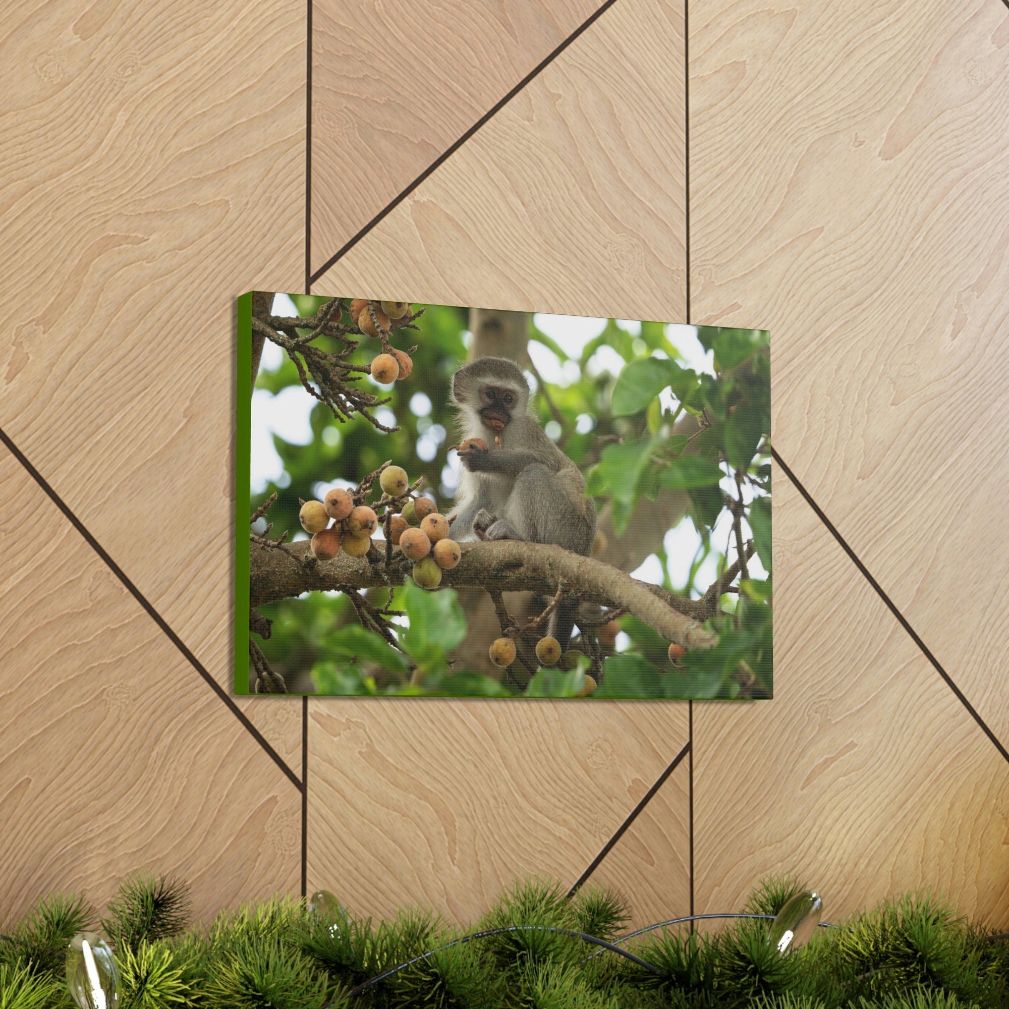 Scripture Walls Vervet Hunting Vervet on Hunt Print Animal Wall Art Wildlife Canvas Prints Wall Art Ready to Hang Unframed-Express Your Love Gifts