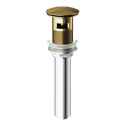 VIGO VG16002MG Pop-Up Bathroom Sink Drain with Overflow Gold Open Box-Express Your Love Gifts