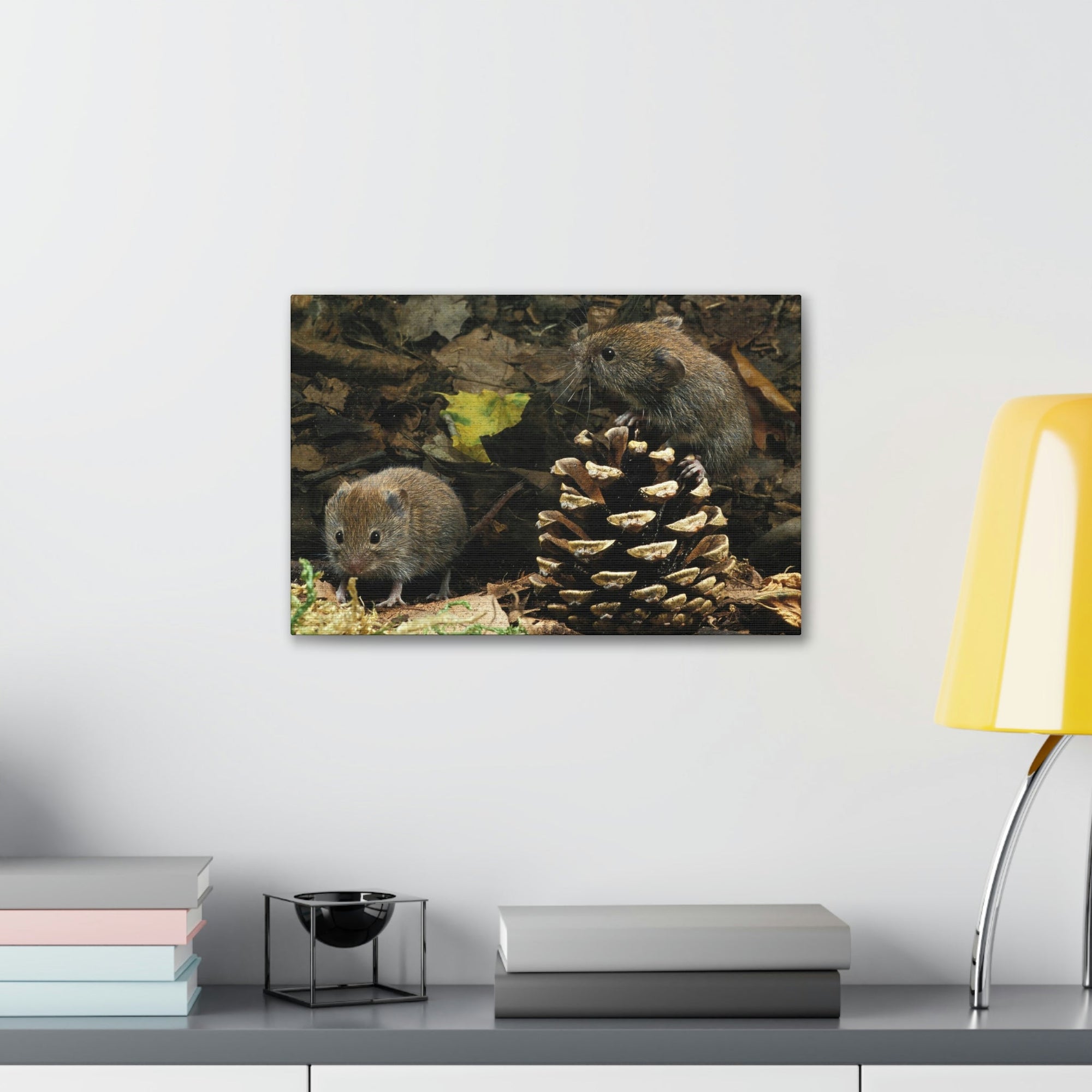 Scripture Walls Vole Couple Vole Couple Print Animal Wall Art Wildlife Canvas Prints Wall Art Ready to Hang Unframed-Express Your Love Gifts