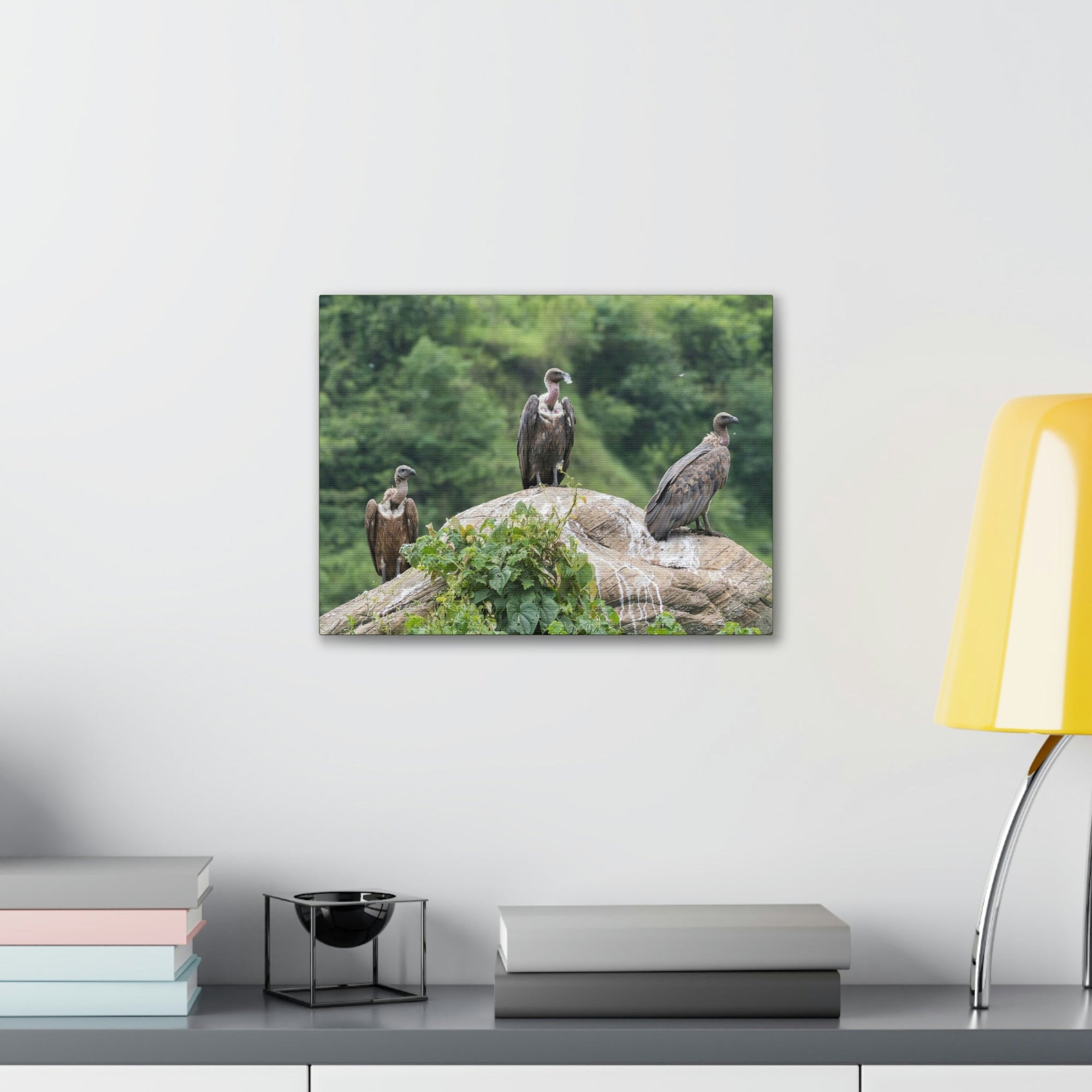 Scripture Walls Vulture Group Vulture Troop Print Animal Wall Art Wildlife Canvas Prints Wall Art Ready to Hang Unframed-Express Your Love Gifts