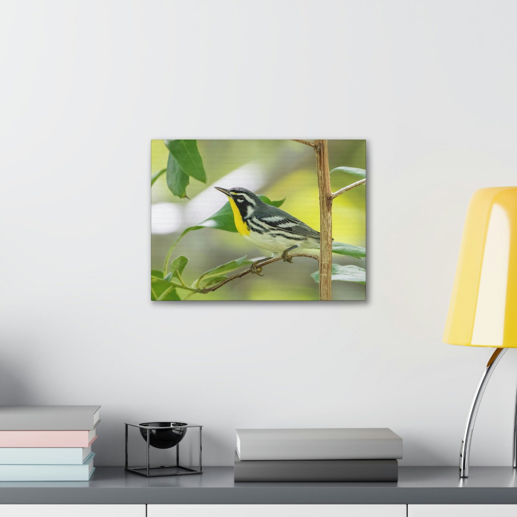 Scripture Walls Warbler Hunting Warbler on Hunt Print Animal Wall Art Wildlife Canvas Prints Wall Art Ready to Hang Unframed-Express Your Love Gifts