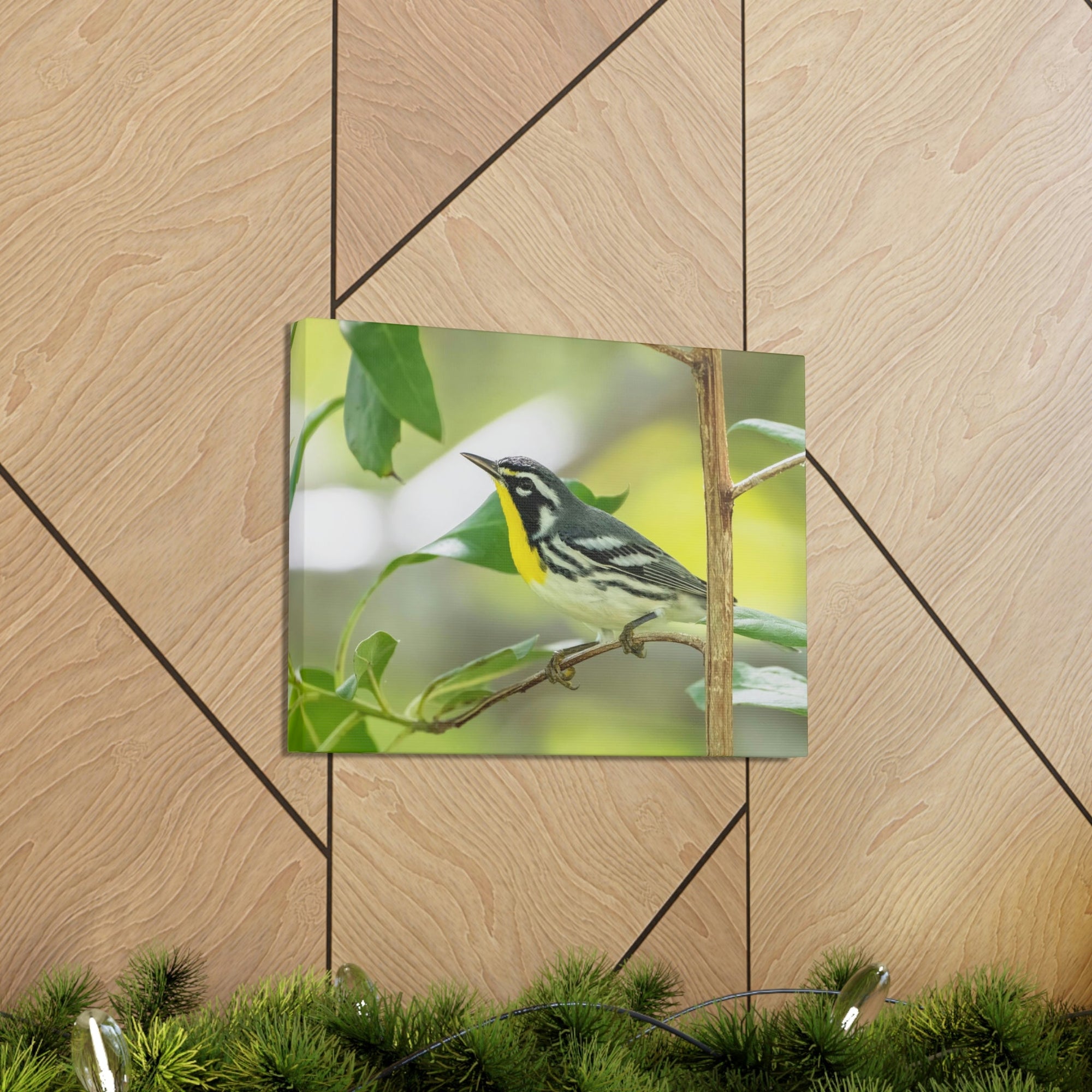 Scripture Walls Warbler Hunting Warbler on Hunt Print Animal Wall Art Wildlife Canvas Prints Wall Art Ready to Hang Unframed-Express Your Love Gifts