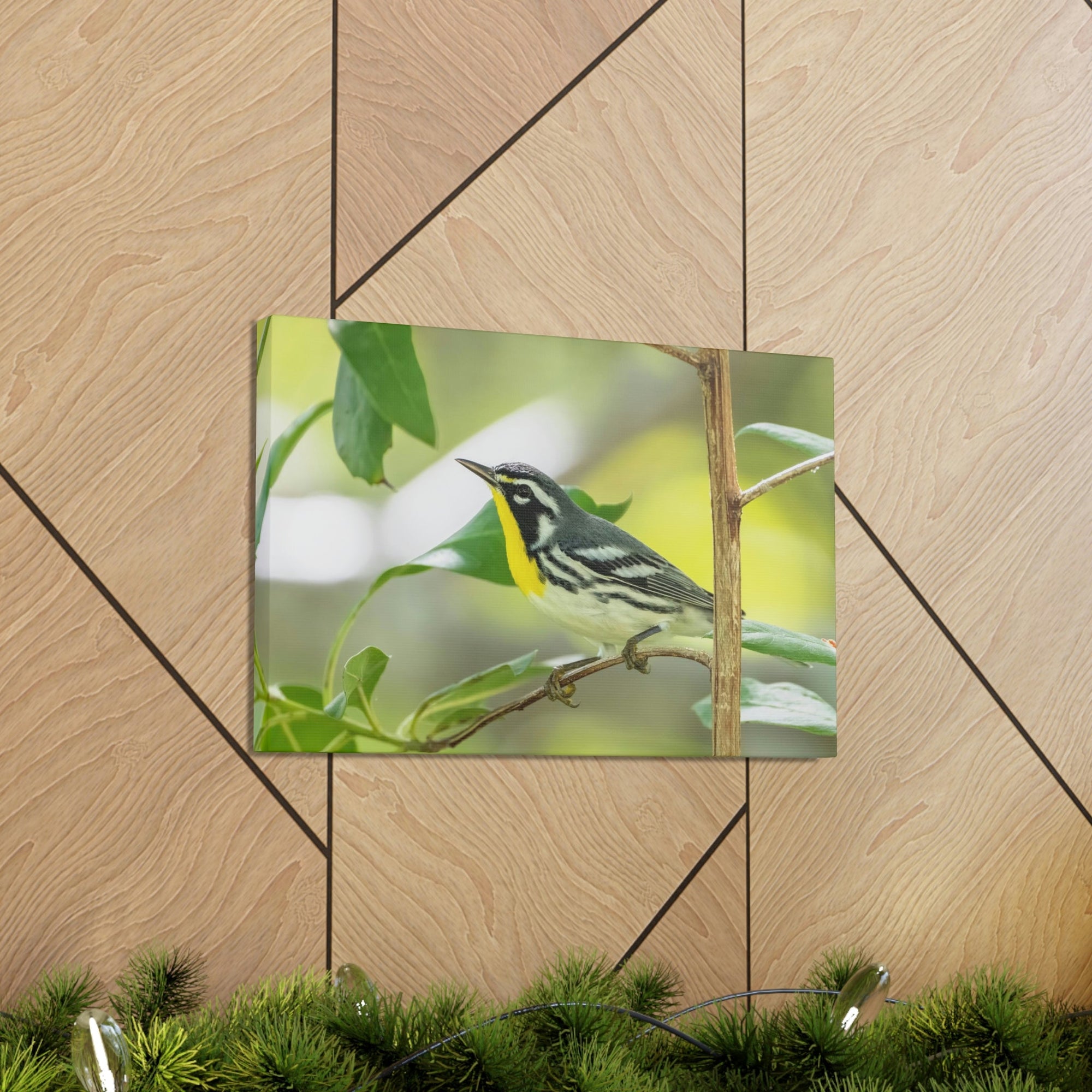 Scripture Walls Warbler Hunting Warbler on Hunt Print Animal Wall Art Wildlife Canvas Prints Wall Art Ready to Hang Unframed-Express Your Love Gifts