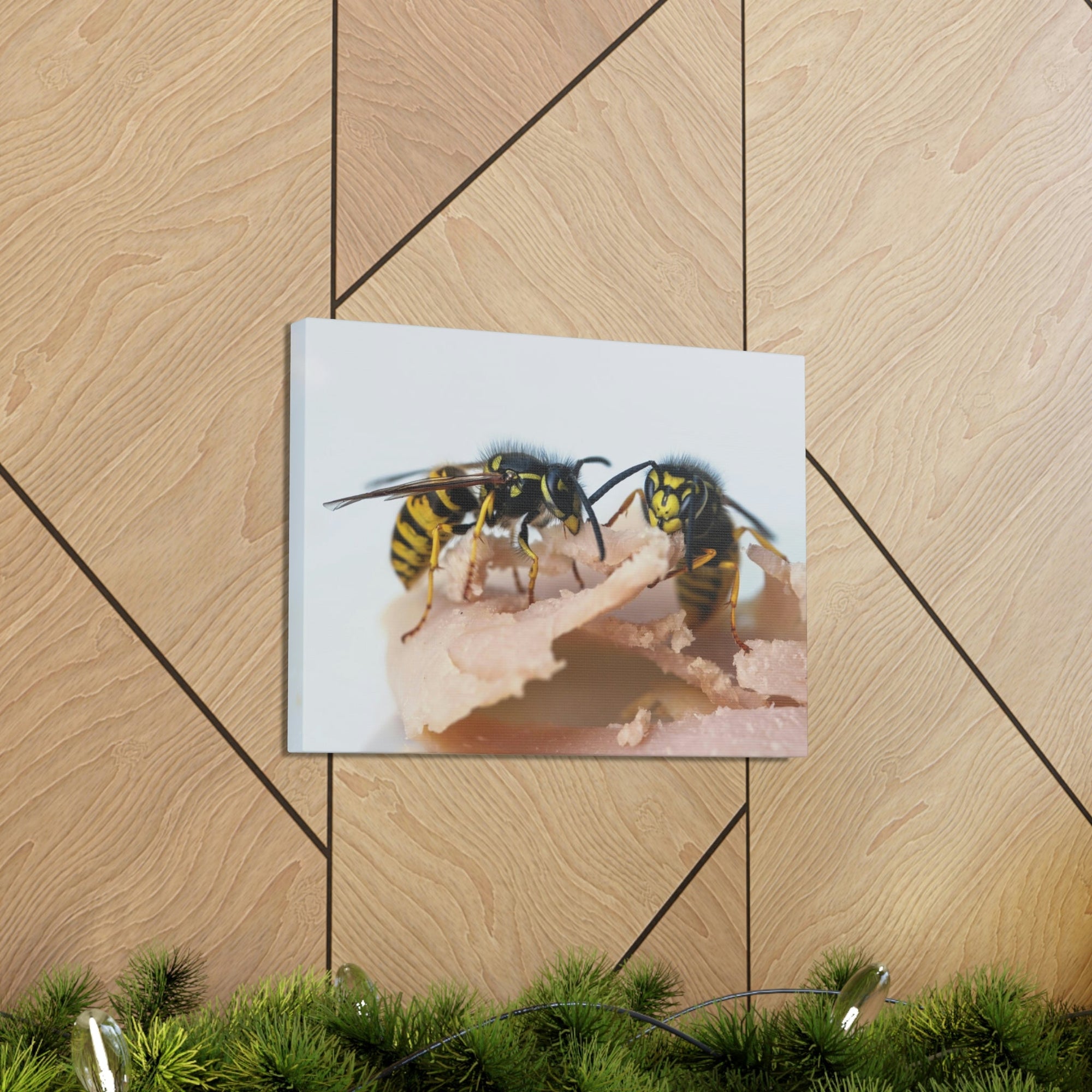 Scripture Walls Wasp Couple Wasp Couple Print Animal Wall Art Wildlife Canvas Prints Wall Art Ready to Hang Unframed-Express Your Love Gifts