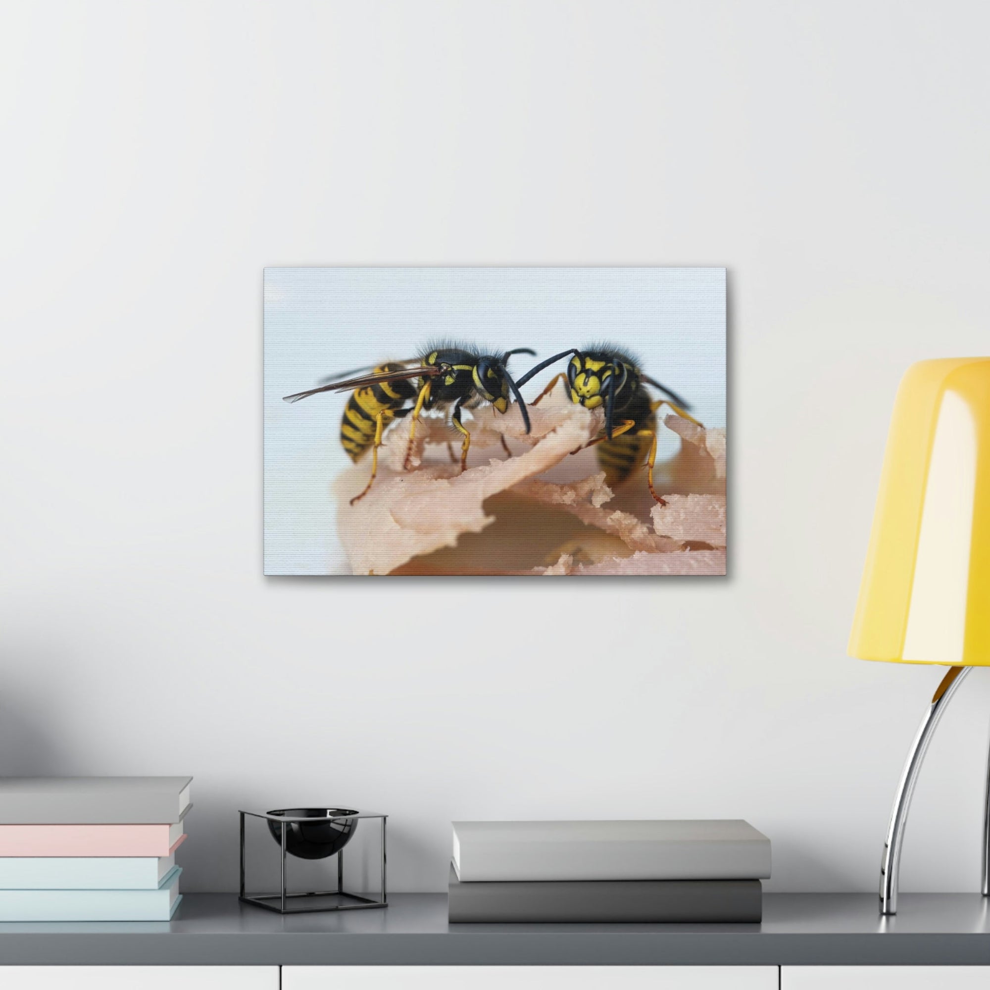 Scripture Walls Wasp Couple Wasp Couple Print Animal Wall Art Wildlife Canvas Prints Wall Art Ready to Hang Unframed-Express Your Love Gifts