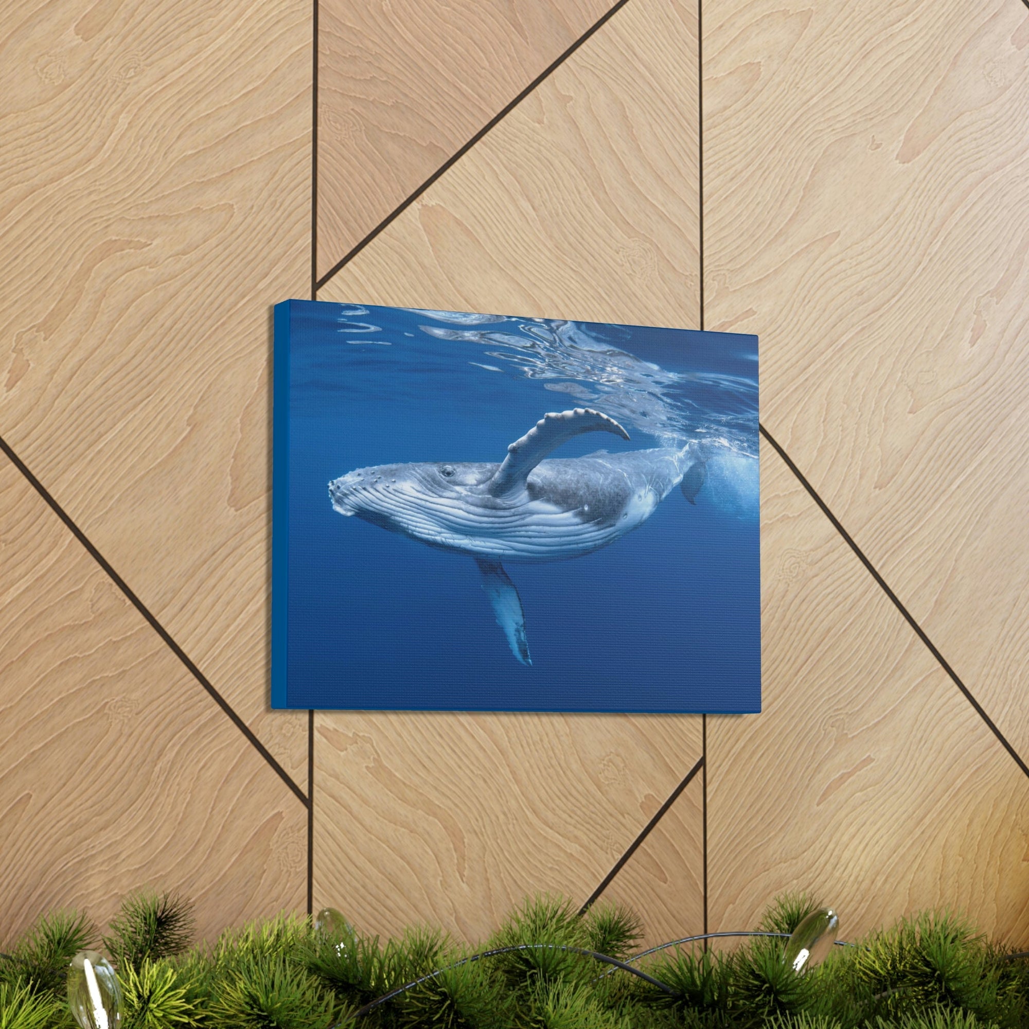 Scripture Walls Whale Hunting Whale on Hunt Print Animal Wall Art Wildlife Canvas Prints Wall Art Ready to Hang Unframed-Express Your Love Gifts