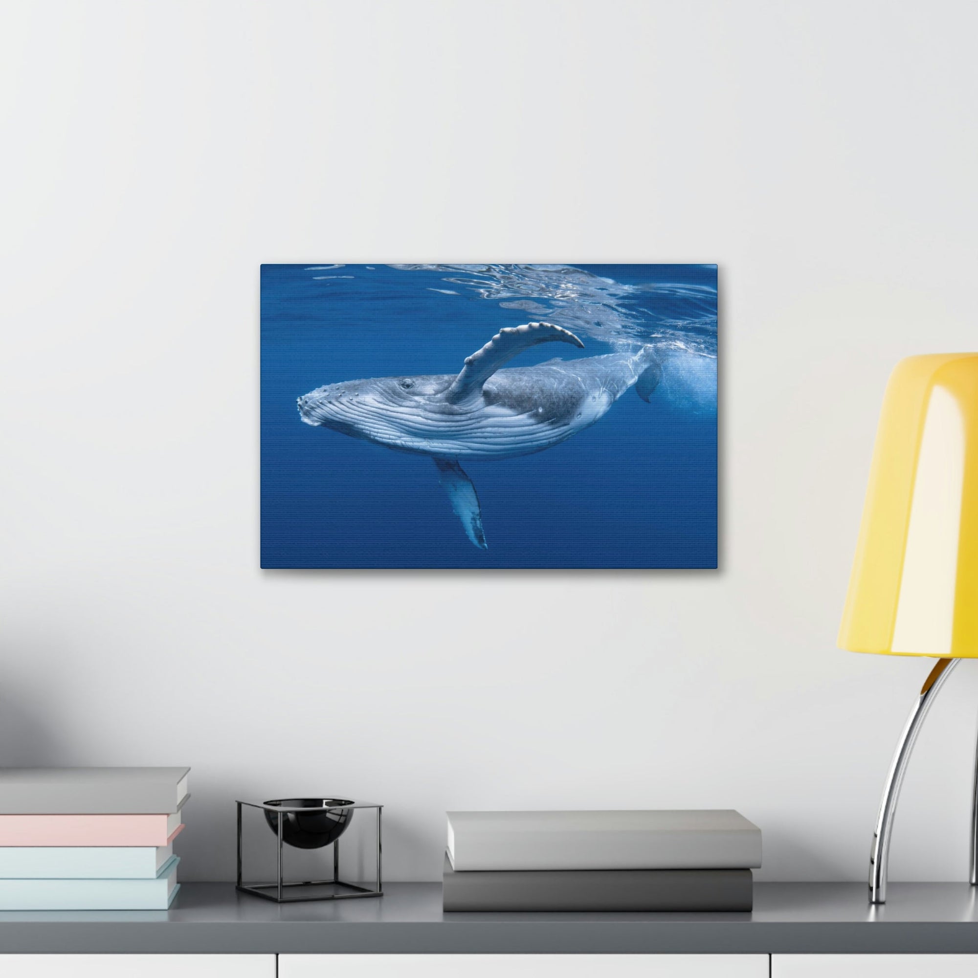 Scripture Walls Whale Hunting Whale on Hunt Print Animal Wall Art Wildlife Canvas Prints Wall Art Ready to Hang Unframed-Express Your Love Gifts