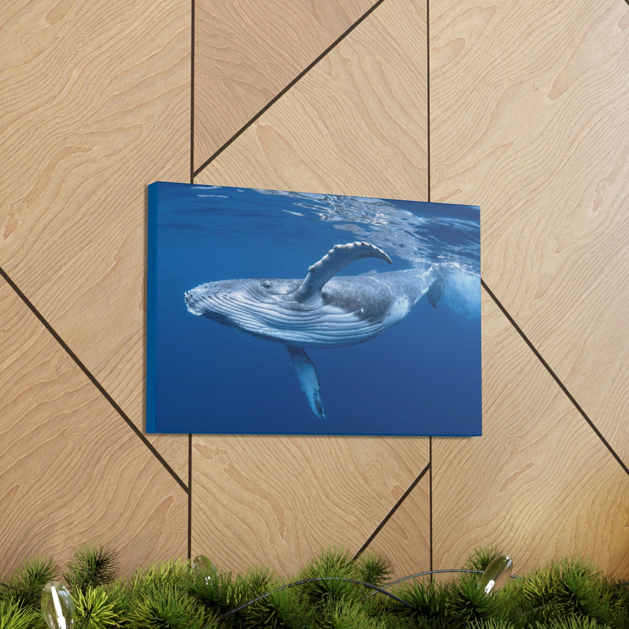 Scripture Walls Whale Hunting Whale on Hunt Print Animal Wall Art Wildlife Canvas Prints Wall Art Ready to Hang Unframed-Express Your Love Gifts