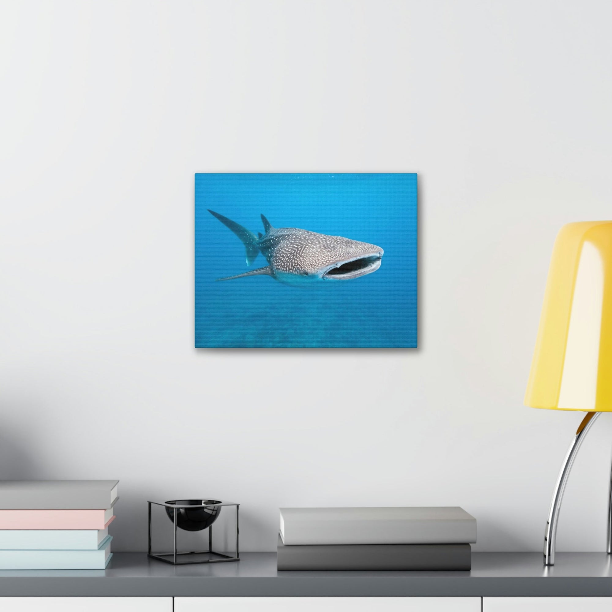 Scripture Walls Whale Shark Hunting Whale Shark on Hunt Print Animal Wall Art Wildlife Canvas Prints Wall Art Ready to Hang Unframed-Express Your Love Gifts