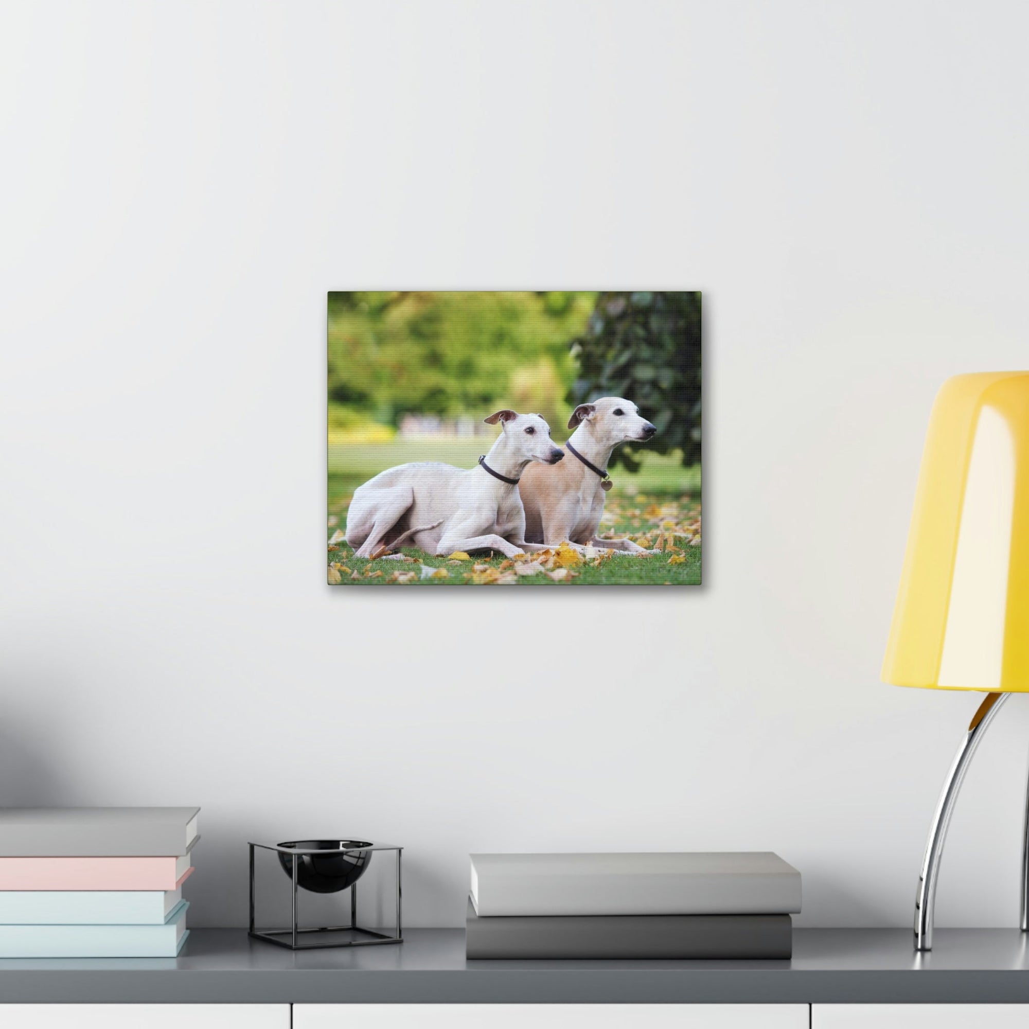 Scripture Walls Whippet Couple Whippet Couple Print Animal Wall Art Wildlife Canvas Prints Wall Art Ready to Hang Unframed-Express Your Love Gifts