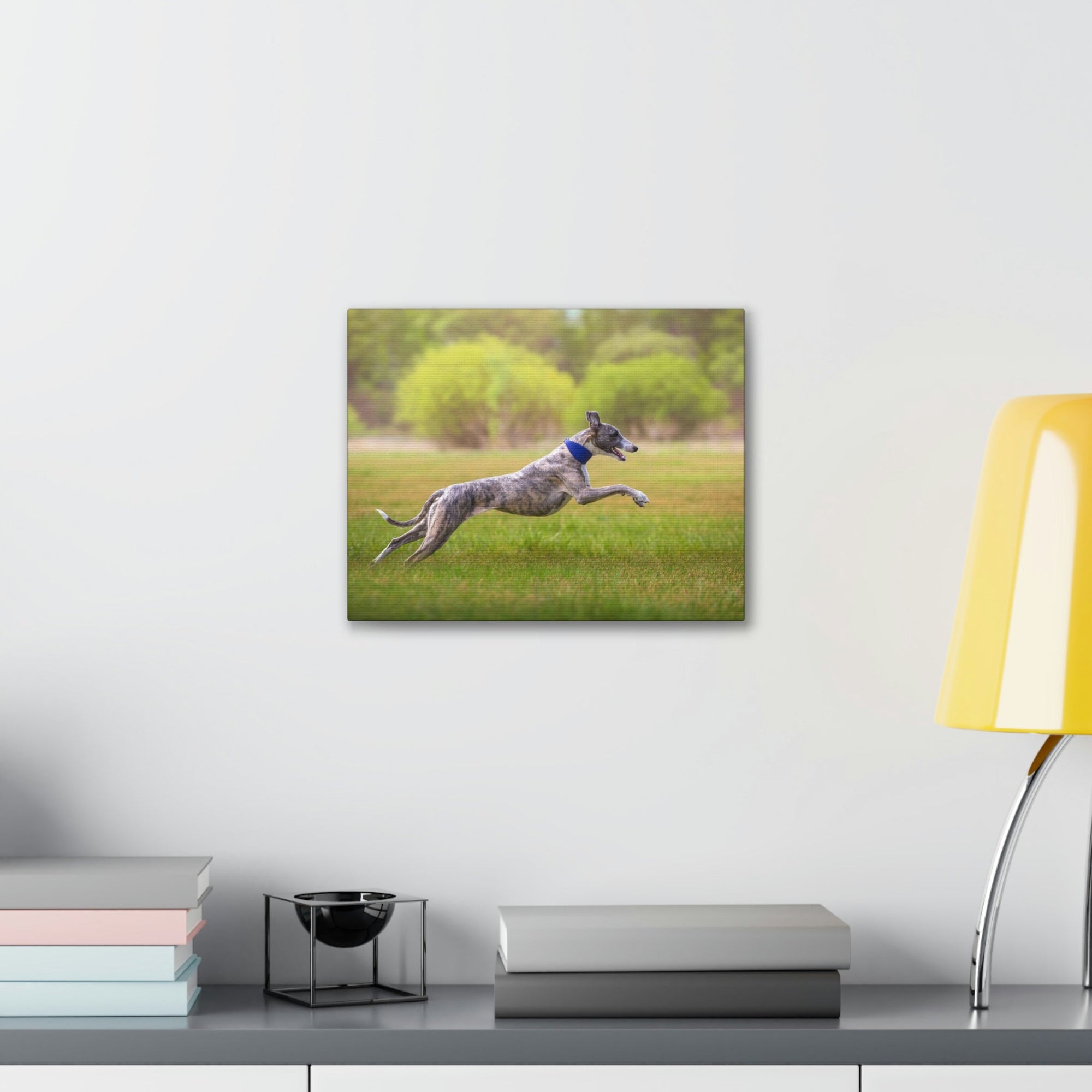 Scripture Walls Whippet Hunting Whippet on Hunt Print Animal Wall Art Wildlife Canvas Prints Wall Art Ready to Hang Unframed-Express Your Love Gifts