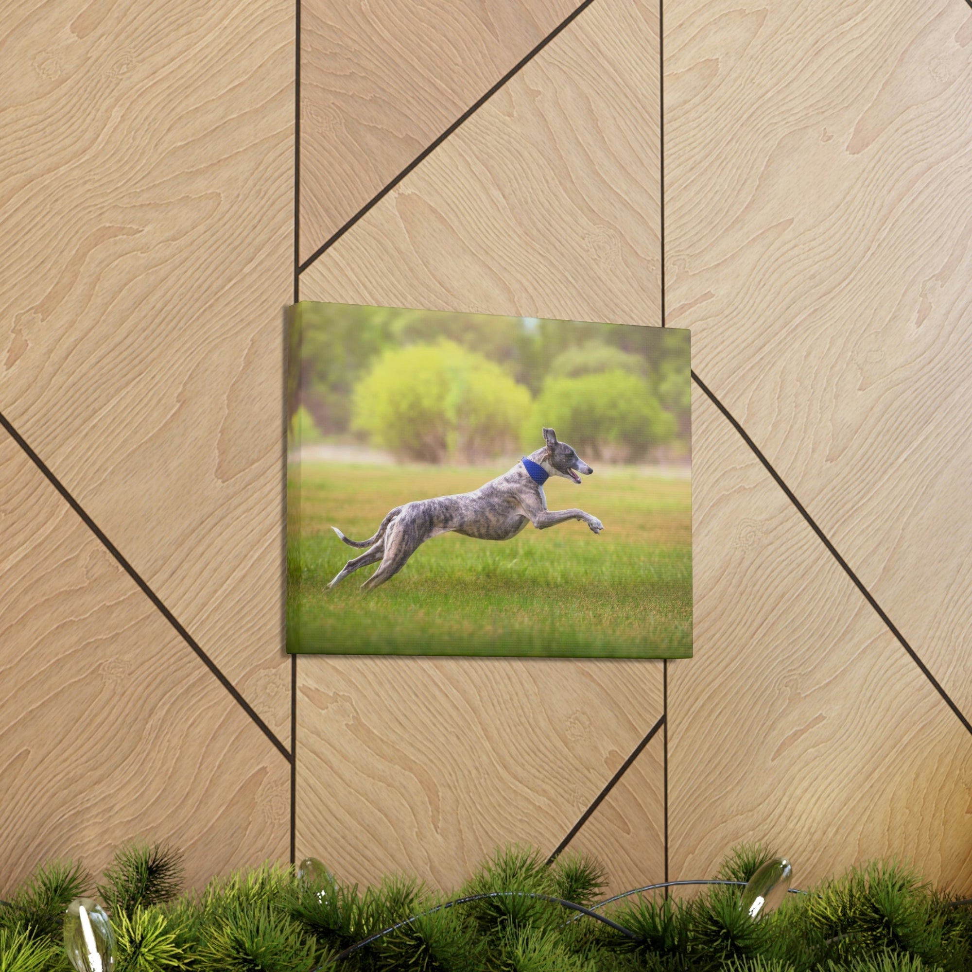 Scripture Walls Whippet Hunting Whippet on Hunt Print Animal Wall Art Wildlife Canvas Prints Wall Art Ready to Hang Unframed-Express Your Love Gifts