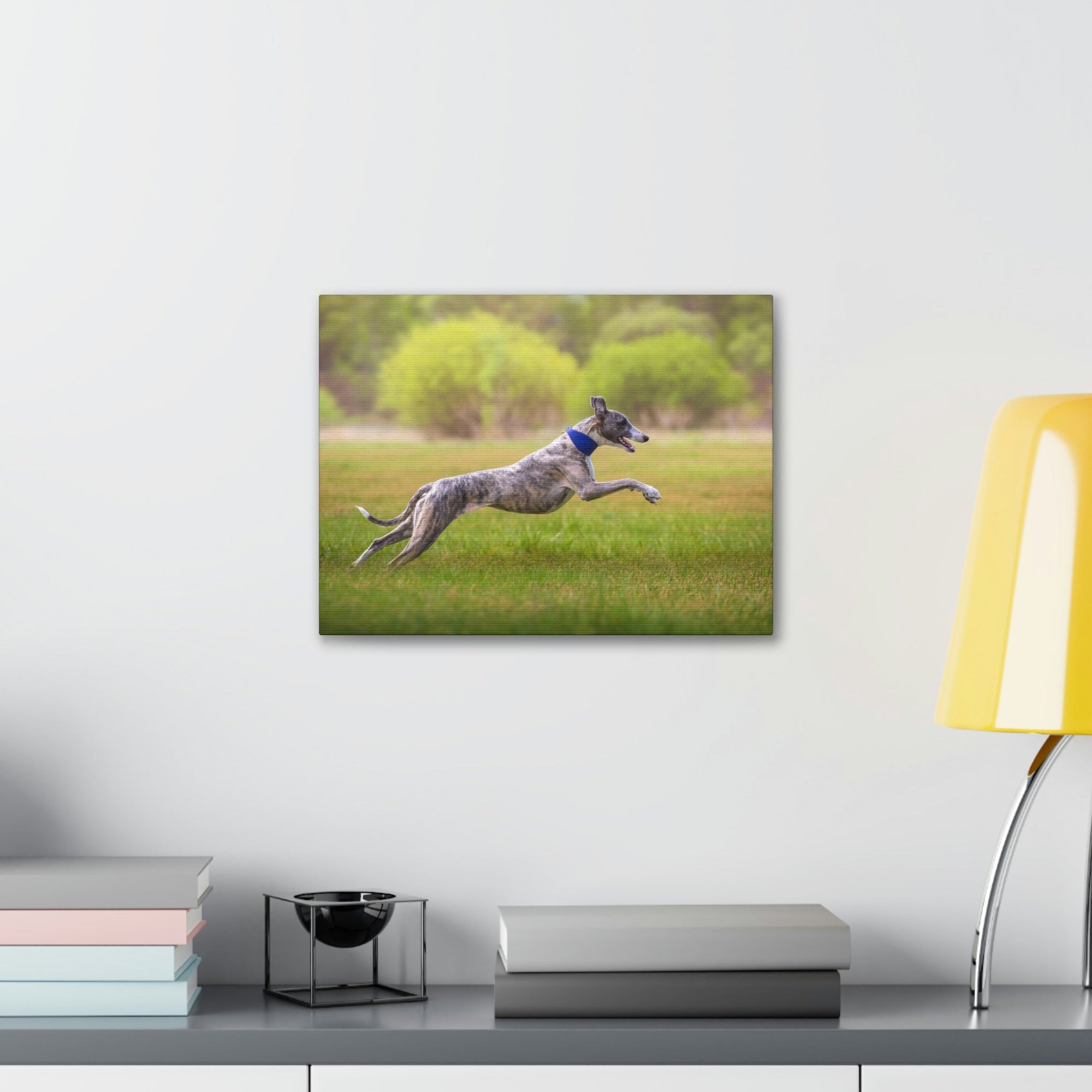 Scripture Walls Whippet Hunting Whippet on Hunt Print Animal Wall Art Wildlife Canvas Prints Wall Art Ready to Hang Unframed-Express Your Love Gifts