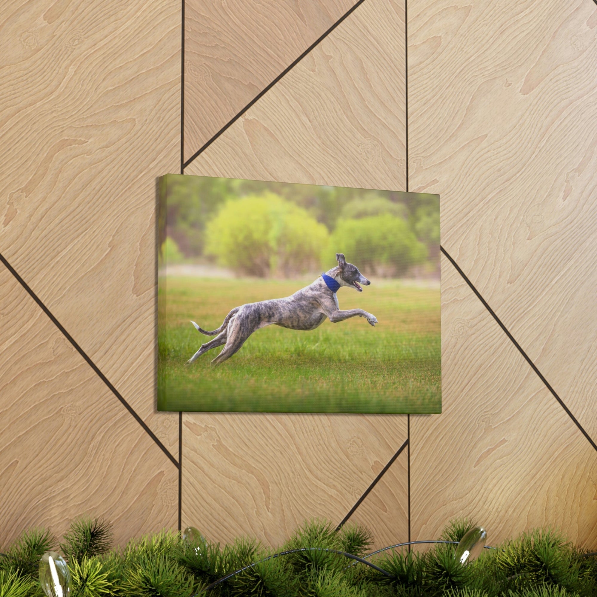 Scripture Walls Whippet Hunting Whippet on Hunt Print Animal Wall Art Wildlife Canvas Prints Wall Art Ready to Hang Unframed-Express Your Love Gifts