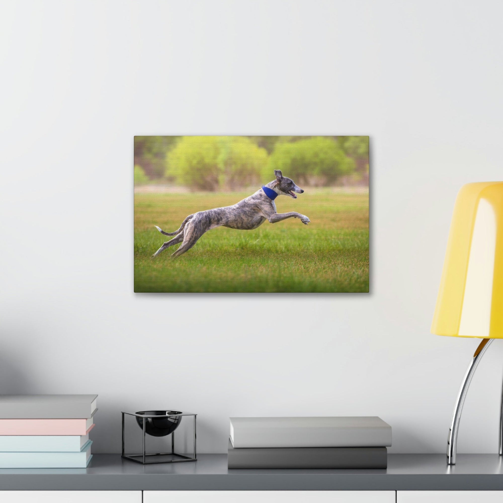 Scripture Walls Whippet Hunting Whippet on Hunt Print Animal Wall Art Wildlife Canvas Prints Wall Art Ready to Hang Unframed-Express Your Love Gifts