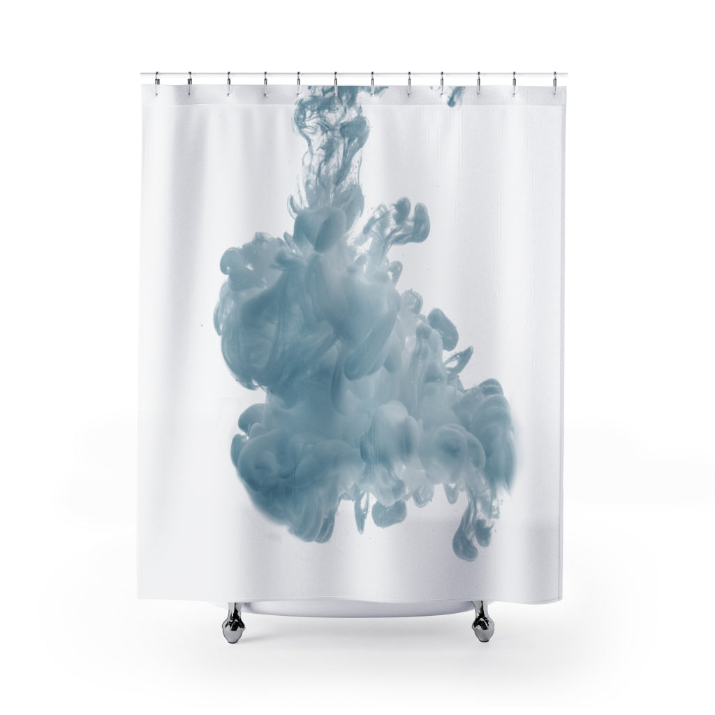 White Falling Water Stylish Design 71" x 74" Elegant Waterproof Shower Curtain for a Spa-like Bathroom Paradise Exceptional Craftsmanship-Express Your Love Gifts