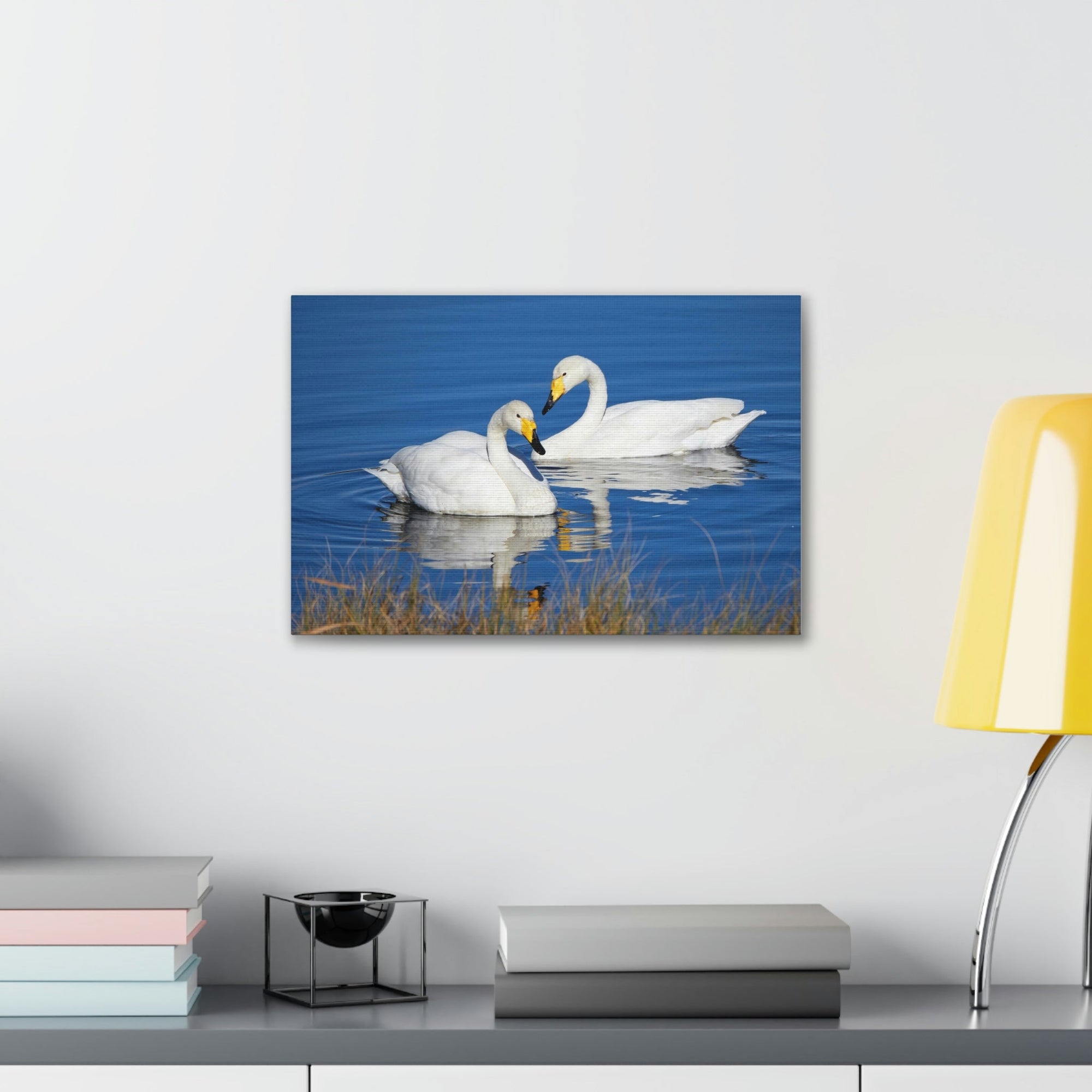 Scripture Walls Whooper Couple Whooper Couple Print Animal Wall Art Wildlife Canvas Prints Wall Art Ready to Hang Unframed-Express Your Love Gifts