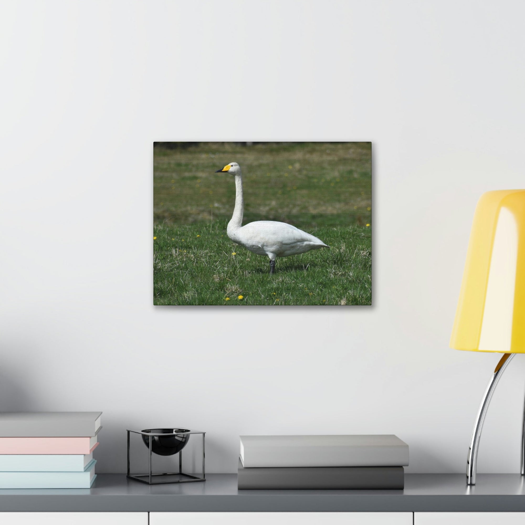 Scripture Walls Whooper Hunting Whooper on Hunt Print Animal Wall Art Wildlife Canvas Prints Wall Art Ready to Hang Unframed-Express Your Love Gifts