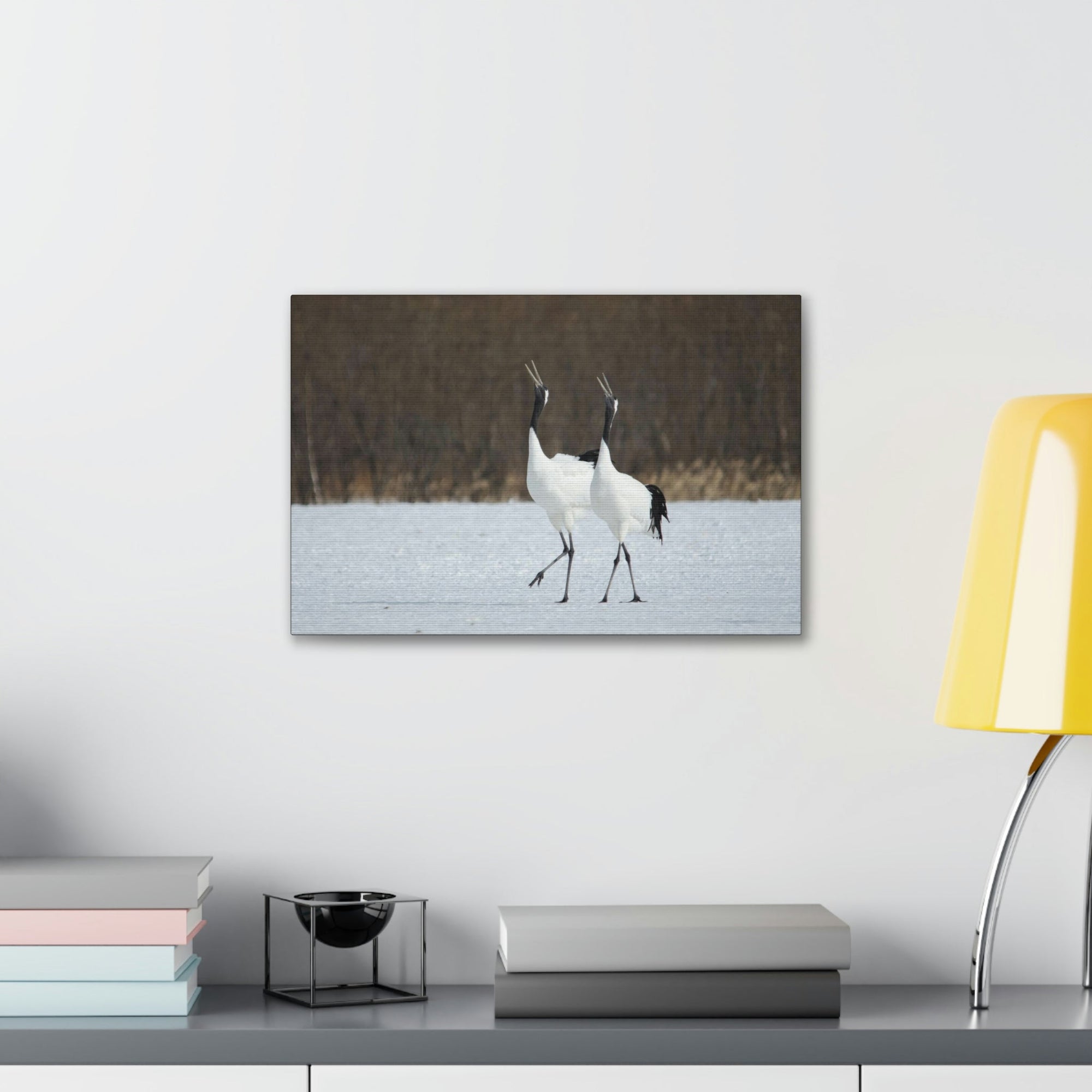 Scripture Walls Whooping Crane Couple Whooping Crane Couple Print Animal Wall Art Wildlife Canvas Prints Wall Art Ready to Hang Unframed-Express Your Love Gifts