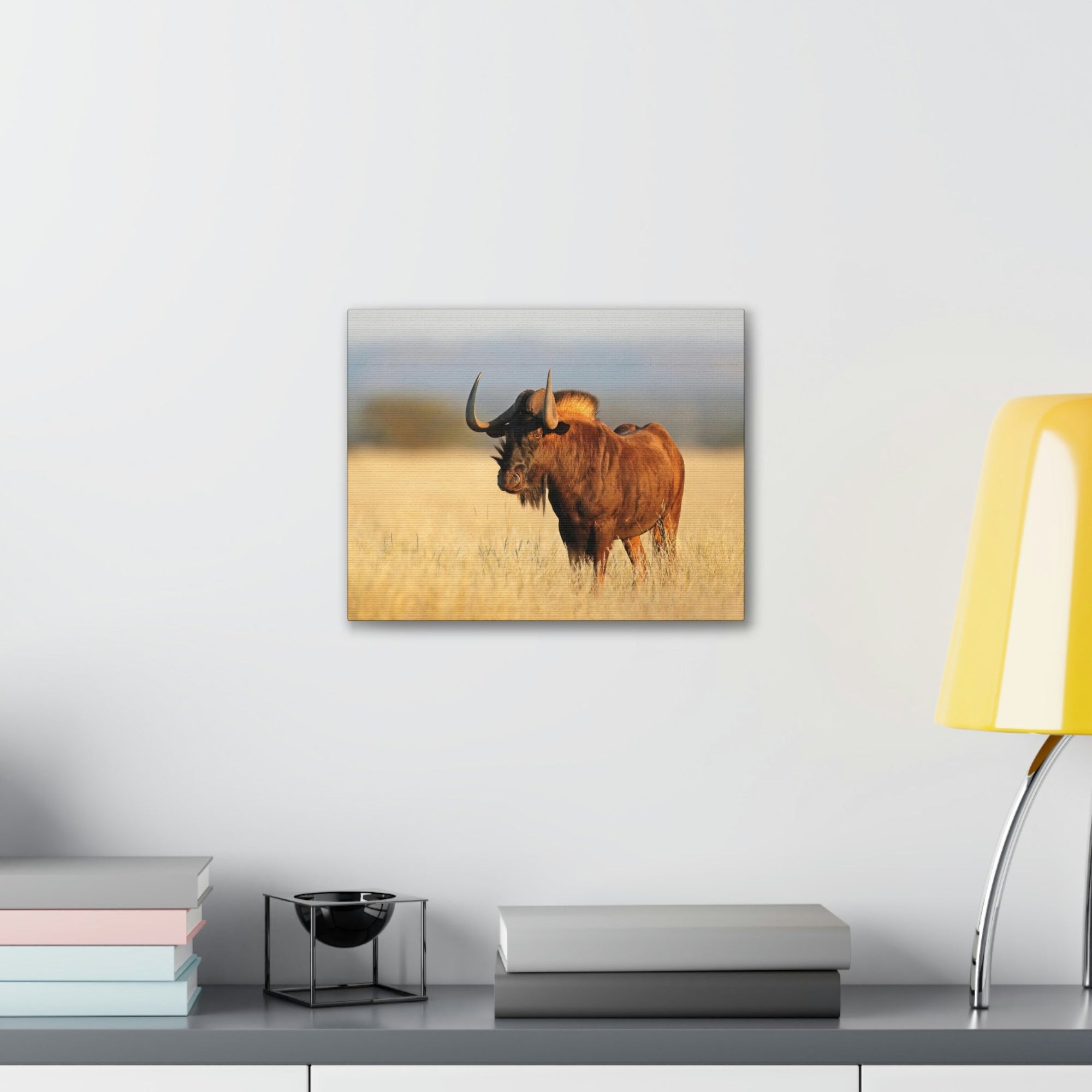 Scripture Walls Wildebeest Hunting Wildebeest on Hunt Print Animal Wall Art Wildlife Canvas Prints Wall Art Ready to Hang Unframed-Express Your Love Gifts