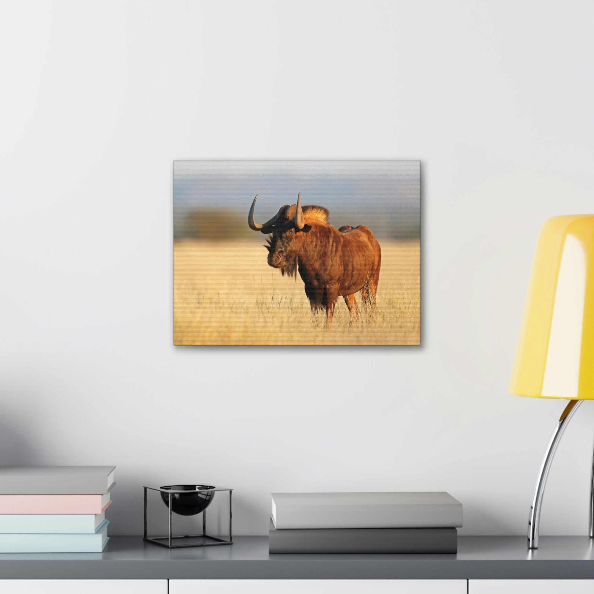 Scripture Walls Wildebeest Hunting Wildebeest on Hunt Print Animal Wall Art Wildlife Canvas Prints Wall Art Ready to Hang Unframed-Express Your Love Gifts