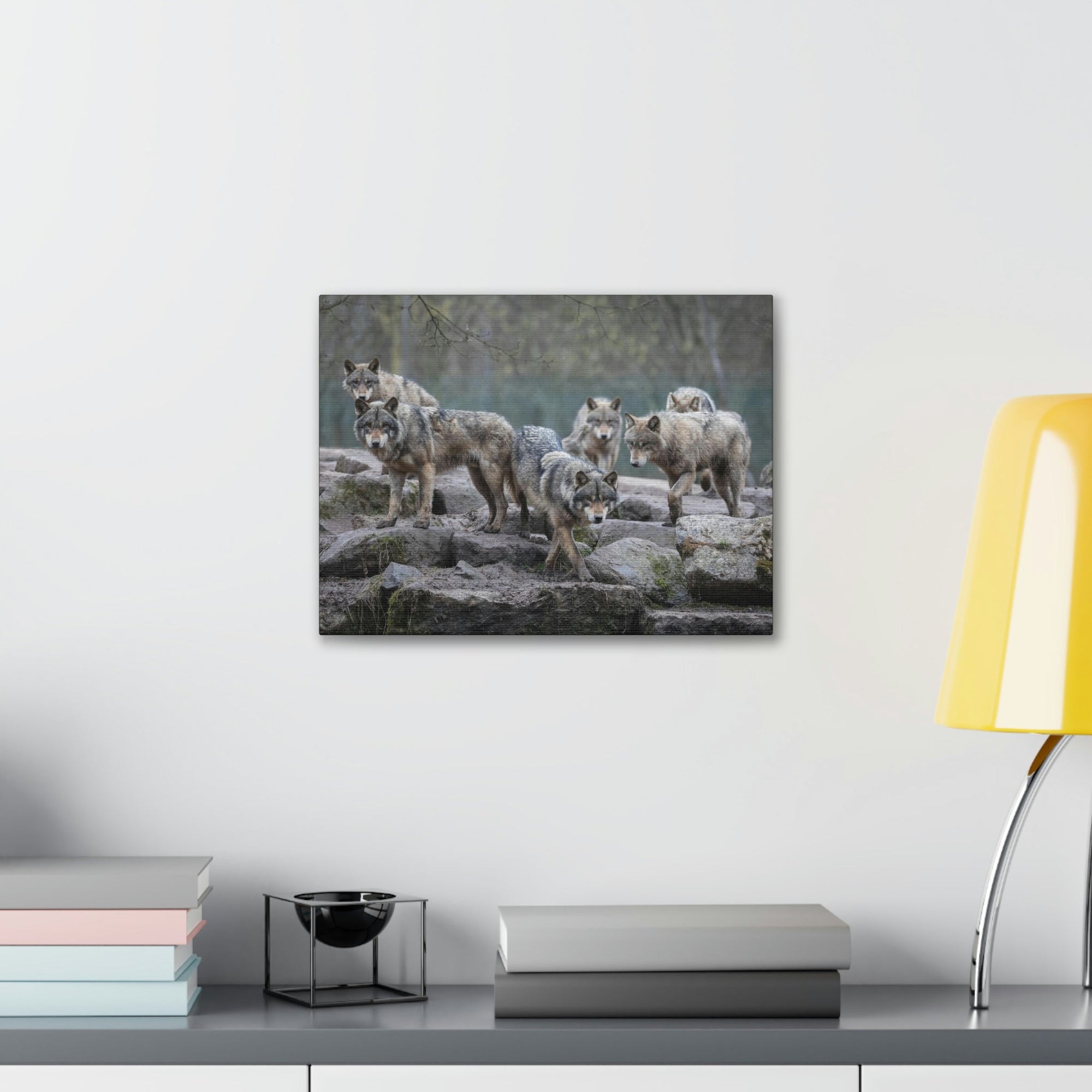 Scripture Walls Wolf Group Wolf Troop Print Animal Wall Art Wildlife Canvas Prints Wall Art Ready to Hang Unframed-Express Your Love Gifts