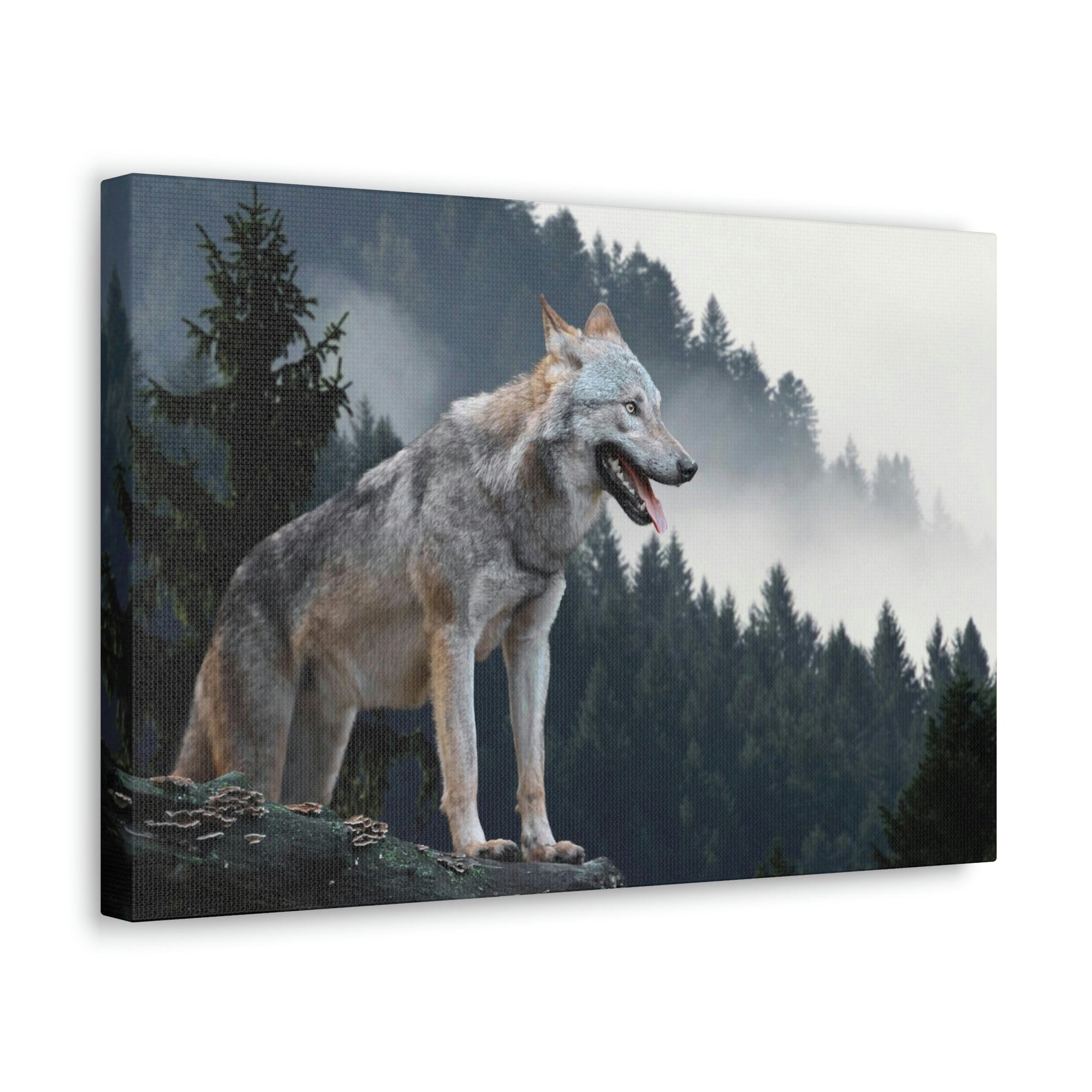 Scripture Walls Wolf Hunting Wolf on Hunt Print Animal Wall Art Wildlife Canvas Prints Wall Art Ready to Hang Unframed-Express Your Love Gifts