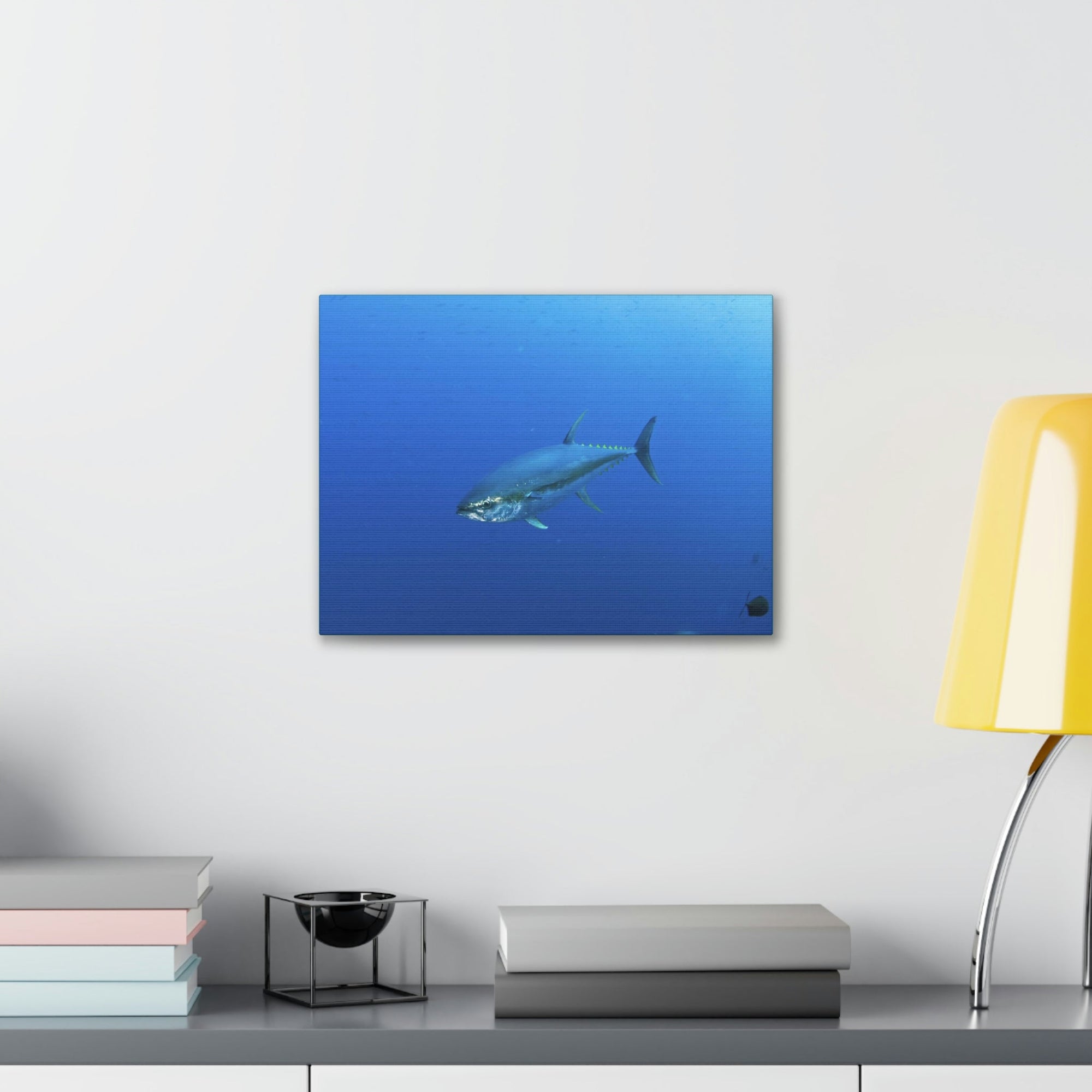 Scripture Walls Yellow Finned Tuna Hunting Yellow Finned Tuna on Hunt Print Animal Wall Art Wildlife Canvas Prints Wall Art Ready to Hang Unframed-Express Your Love Gifts