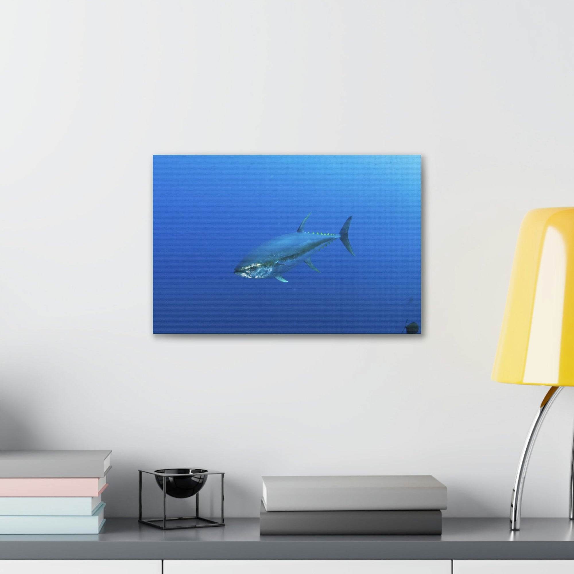 Scripture Walls Yellow Finned Tuna Hunting Yellow Finned Tuna on Hunt Print Animal Wall Art Wildlife Canvas Prints Wall Art Ready to Hang Unframed-Express Your Love Gifts