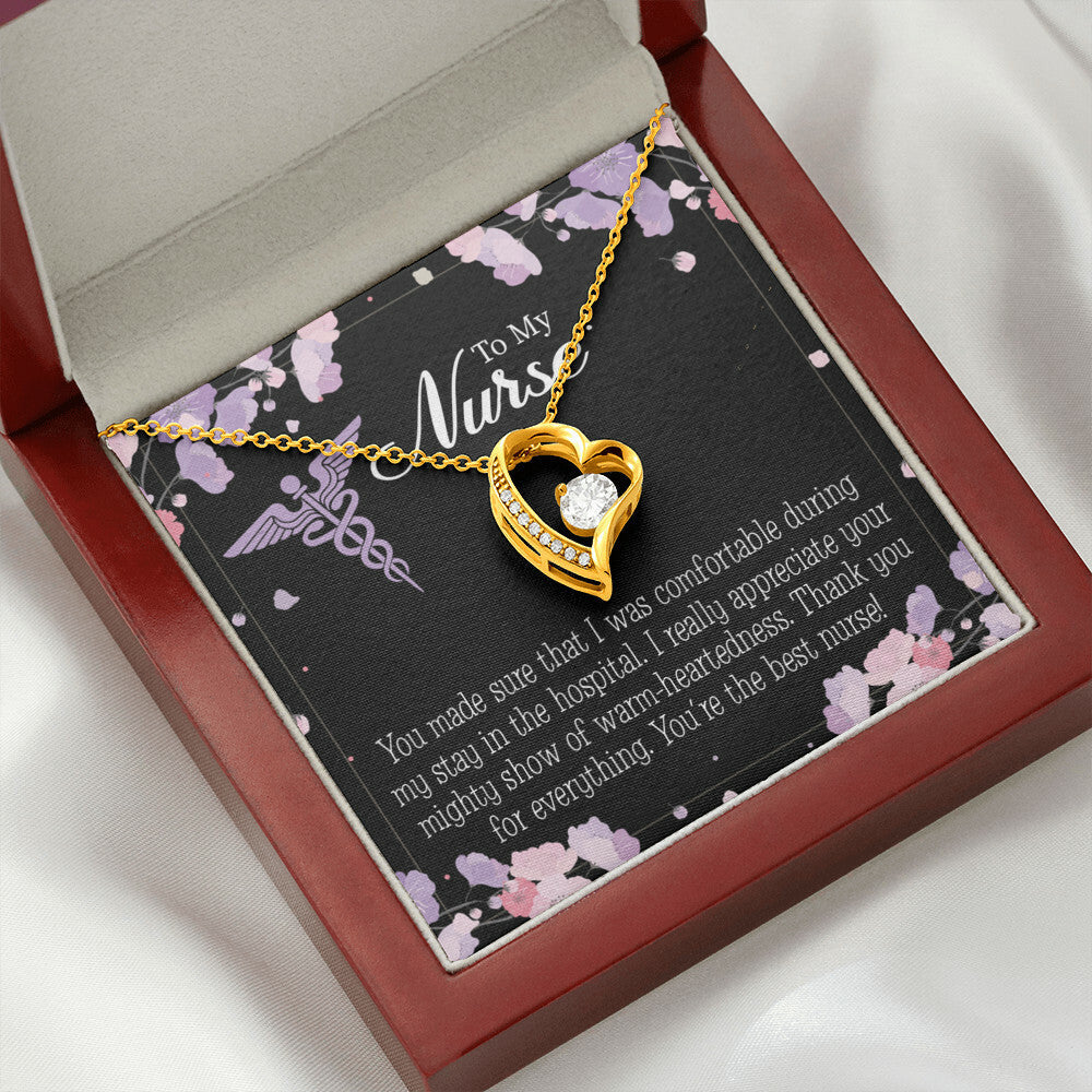 You're the Best Nurse Healthcare Medical Worker Nurse Appreciation Gift Forever Necklace w Message Card-Express Your Love Gifts