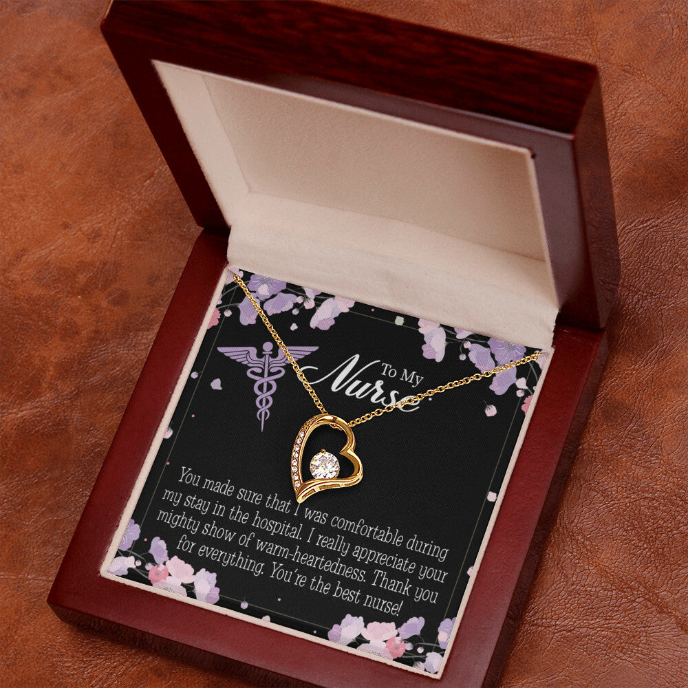 You're the Best Nurse Healthcare Medical Worker Nurse Appreciation Gift Forever Necklace w Message Card-Express Your Love Gifts