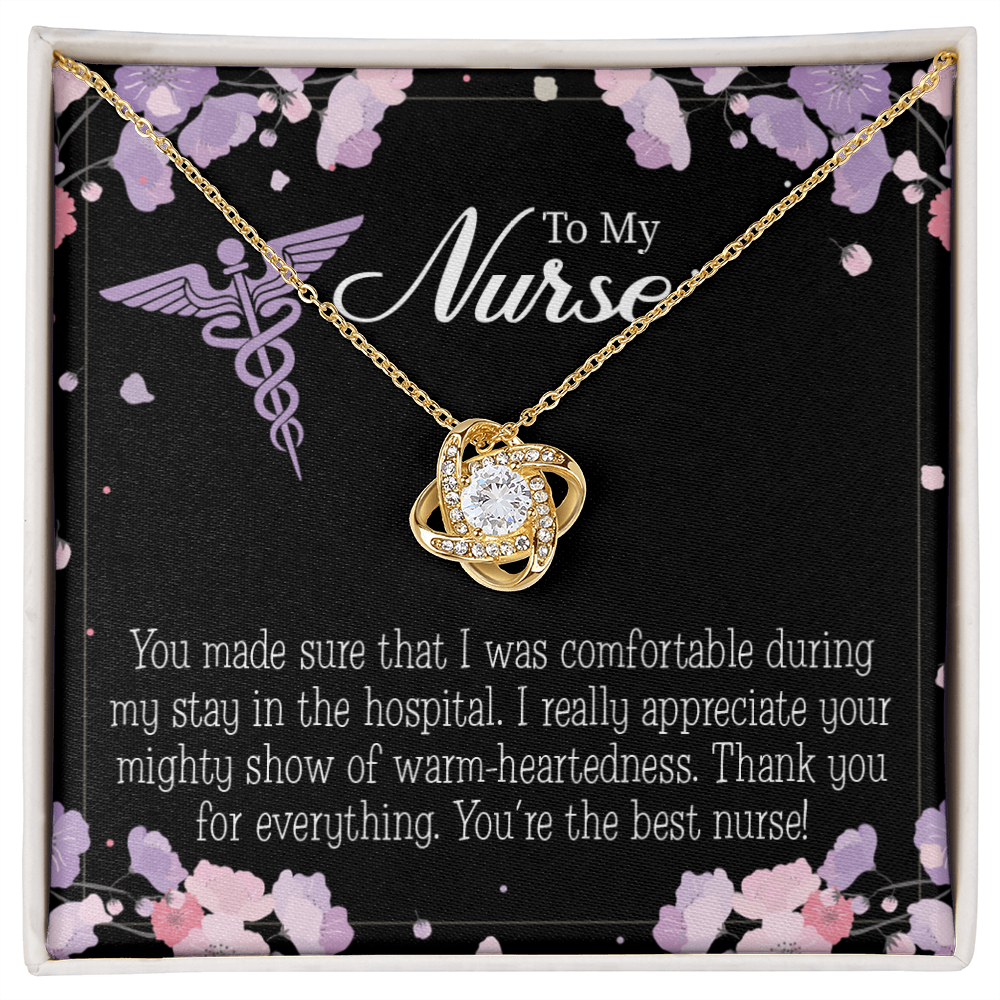 You're the Best Nurse Healthcare Medical Worker Nurse Appreciation Gift Infinity Knot Necklace Message Card-Express Your Love Gifts