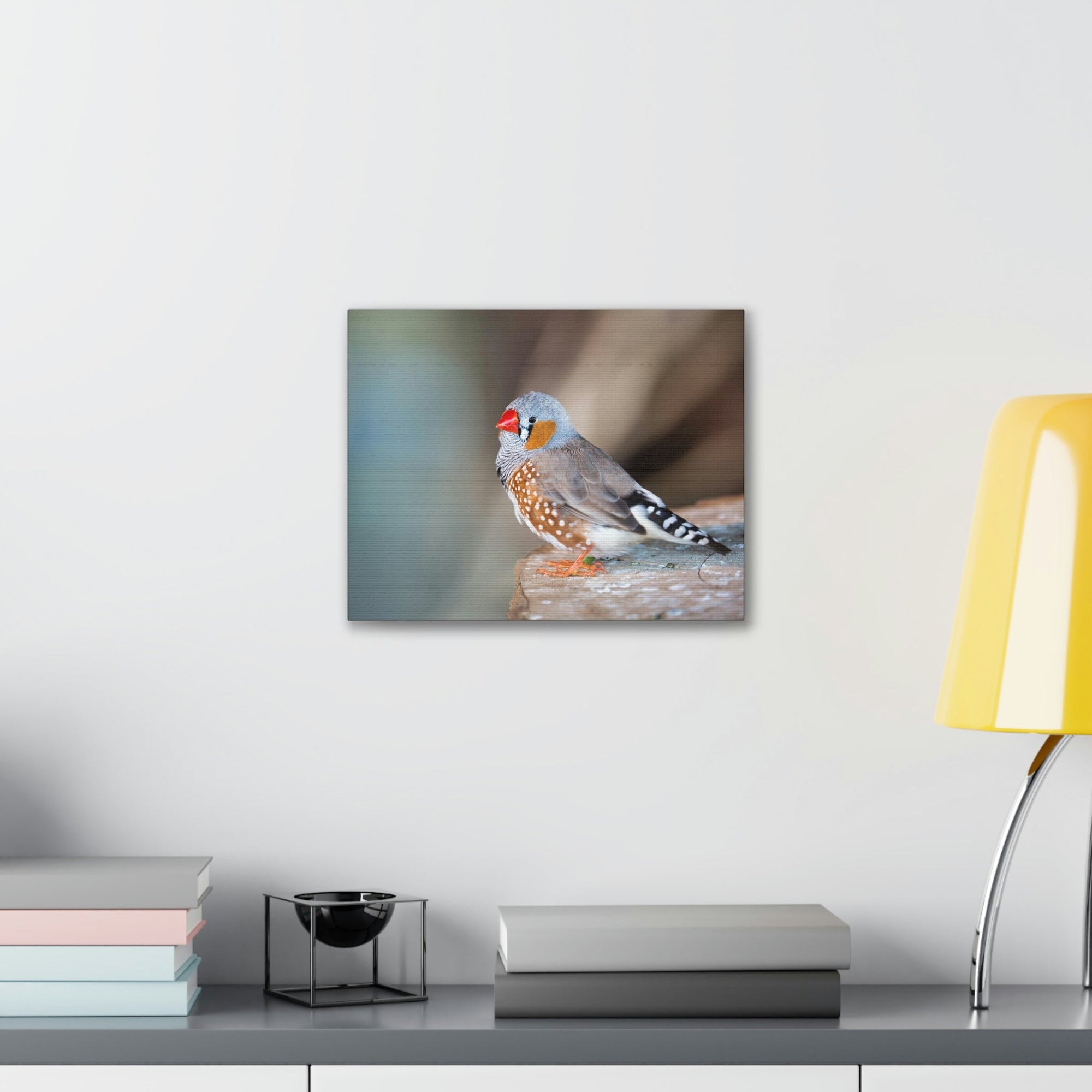 Scripture Walls Zebra Finch Hunting Zebra Finch on Hunt Print Animal Wall Art Wildlife Canvas Prints Wall Art Ready to Hang Unframed-Express Your Love Gifts