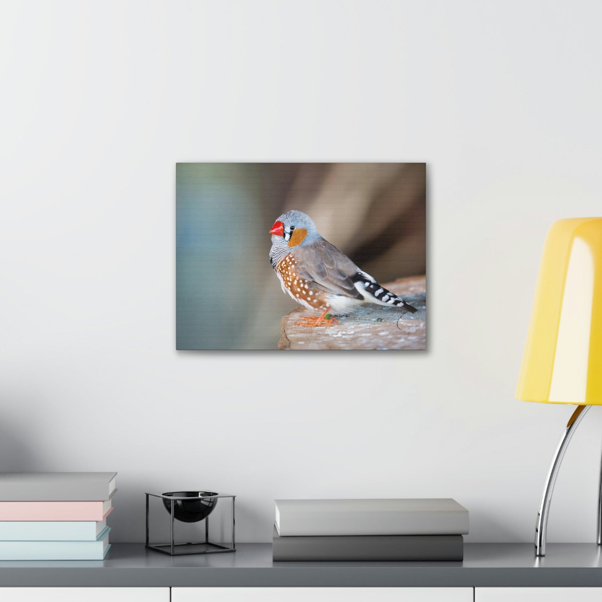 Scripture Walls Zebra Finch Hunting Zebra Finch on Hunt Print Animal Wall Art Wildlife Canvas Prints Wall Art Ready to Hang Unframed-Express Your Love Gifts