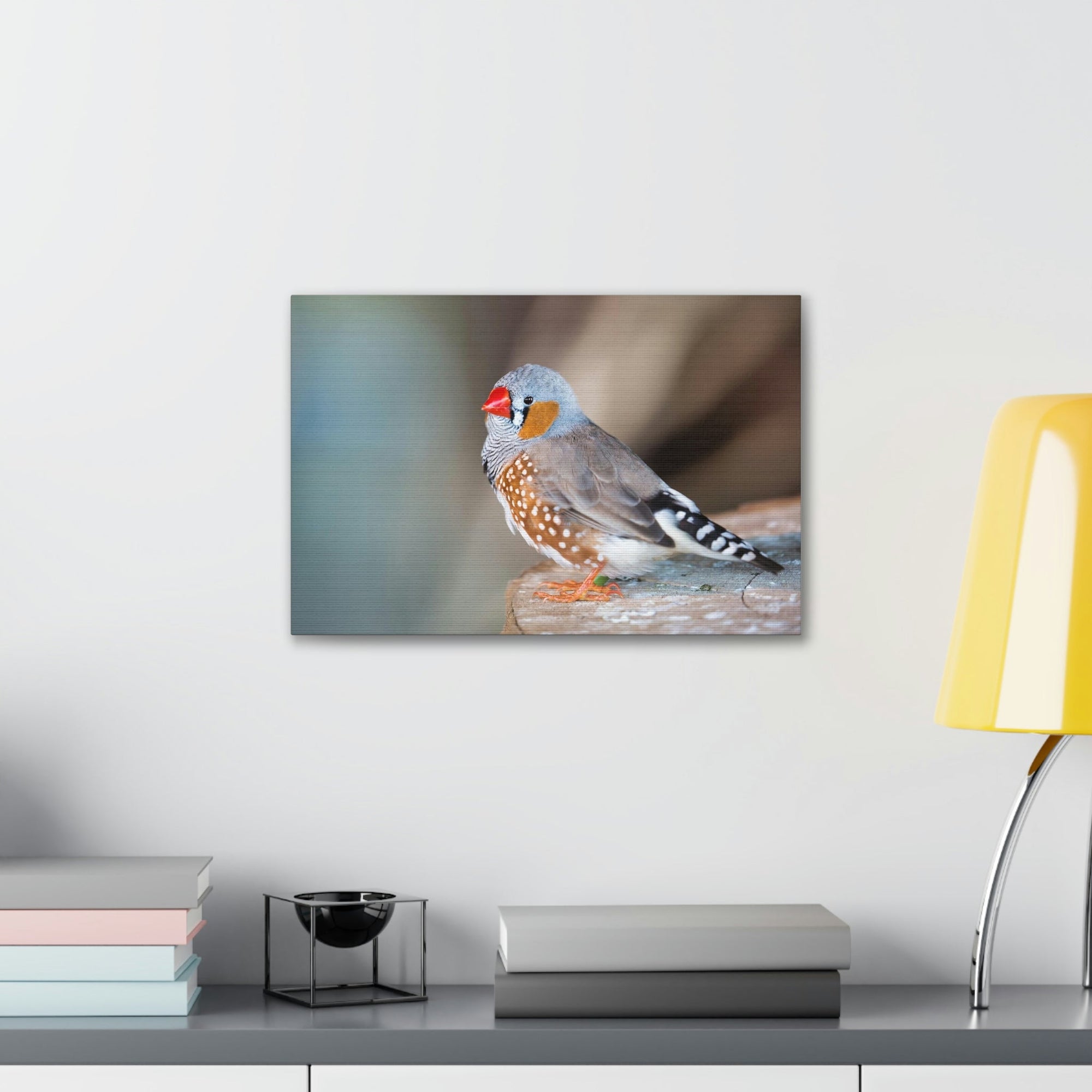 Scripture Walls Zebra Finch Hunting Zebra Finch on Hunt Print Animal Wall Art Wildlife Canvas Prints Wall Art Ready to Hang Unframed-Express Your Love Gifts