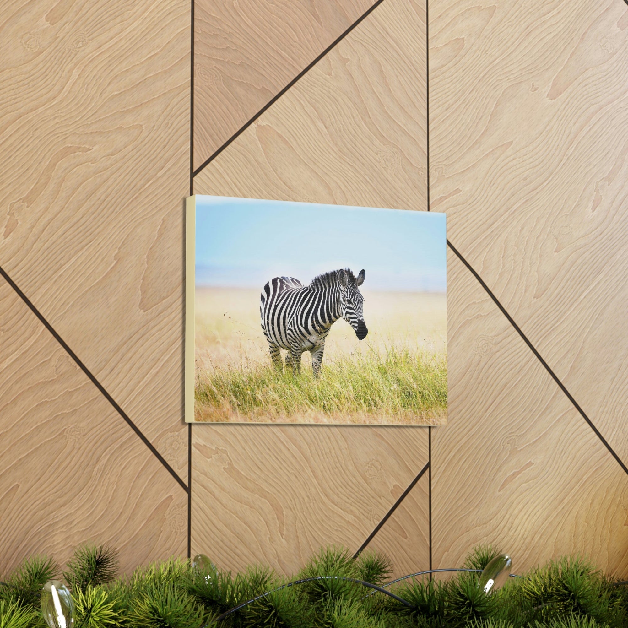 Scripture Walls Zebra Hunting Zebra on Hunt Print Animal Wall Art Wildlife Canvas Prints Wall Art Ready to Hang Unframed-Express Your Love Gifts