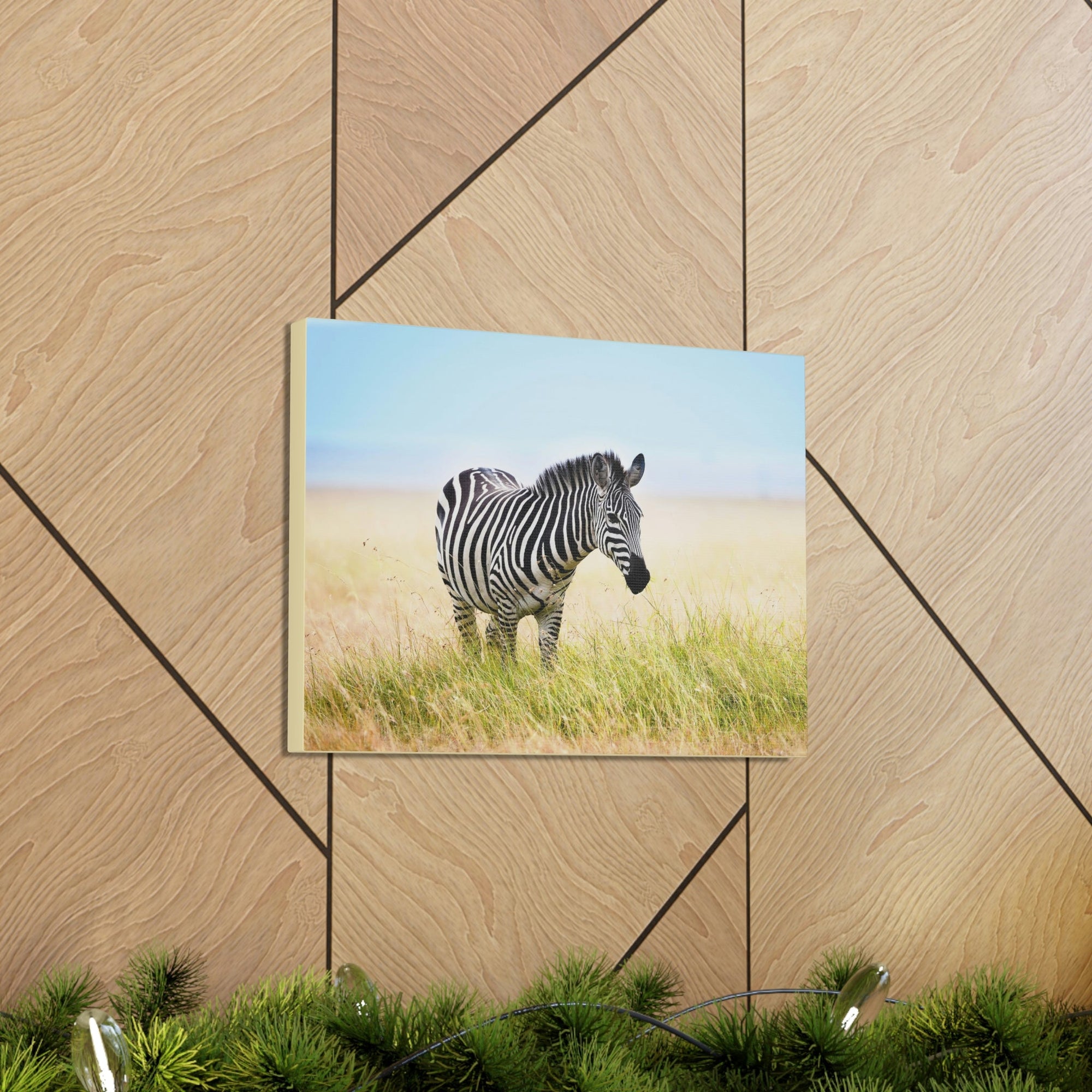 Scripture Walls Zebra Hunting Zebra on Hunt Print Animal Wall Art Wildlife Canvas Prints Wall Art Ready to Hang Unframed-Express Your Love Gifts