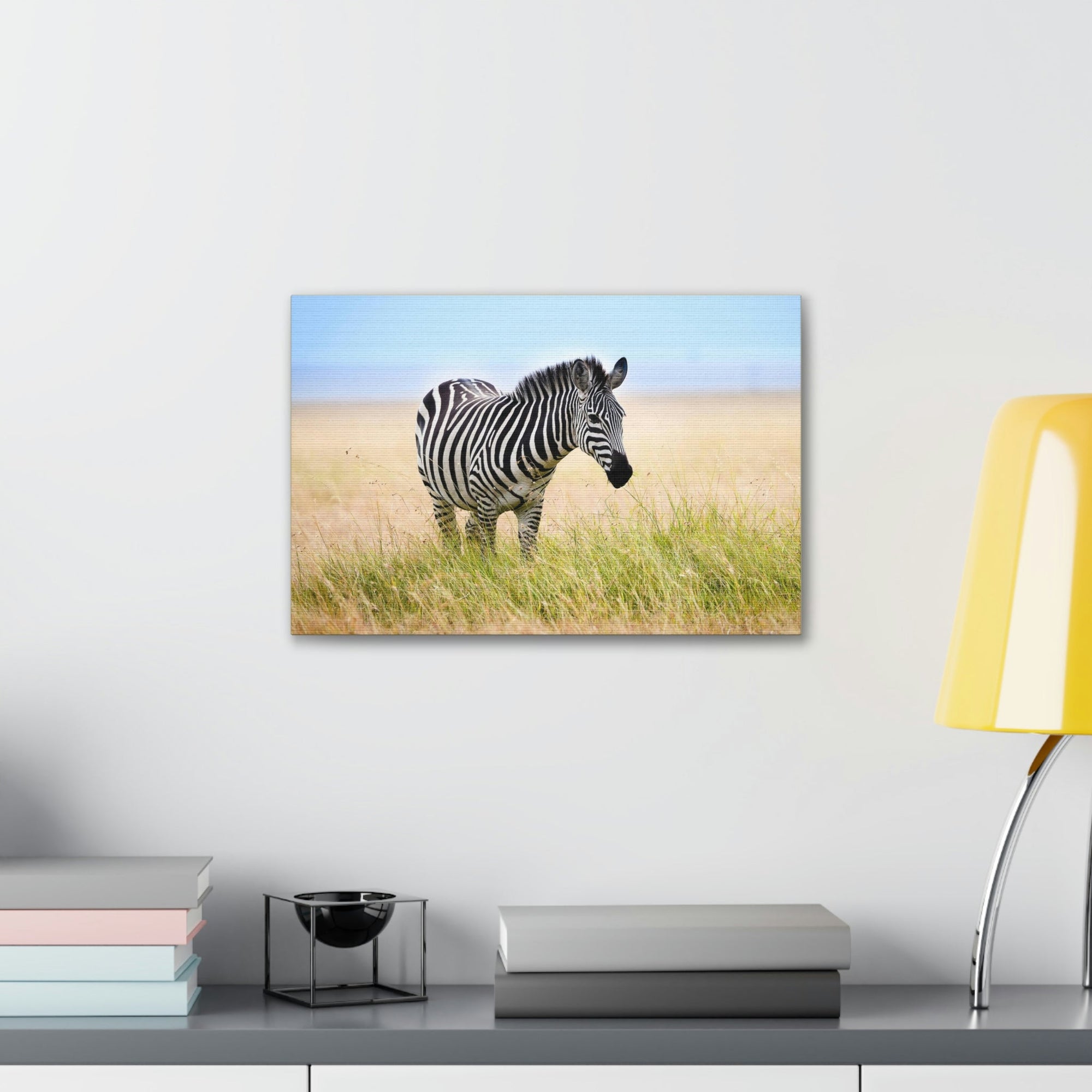 Scripture Walls Zebra Hunting Zebra on Hunt Print Animal Wall Art Wildlife Canvas Prints Wall Art Ready to Hang Unframed-Express Your Love Gifts