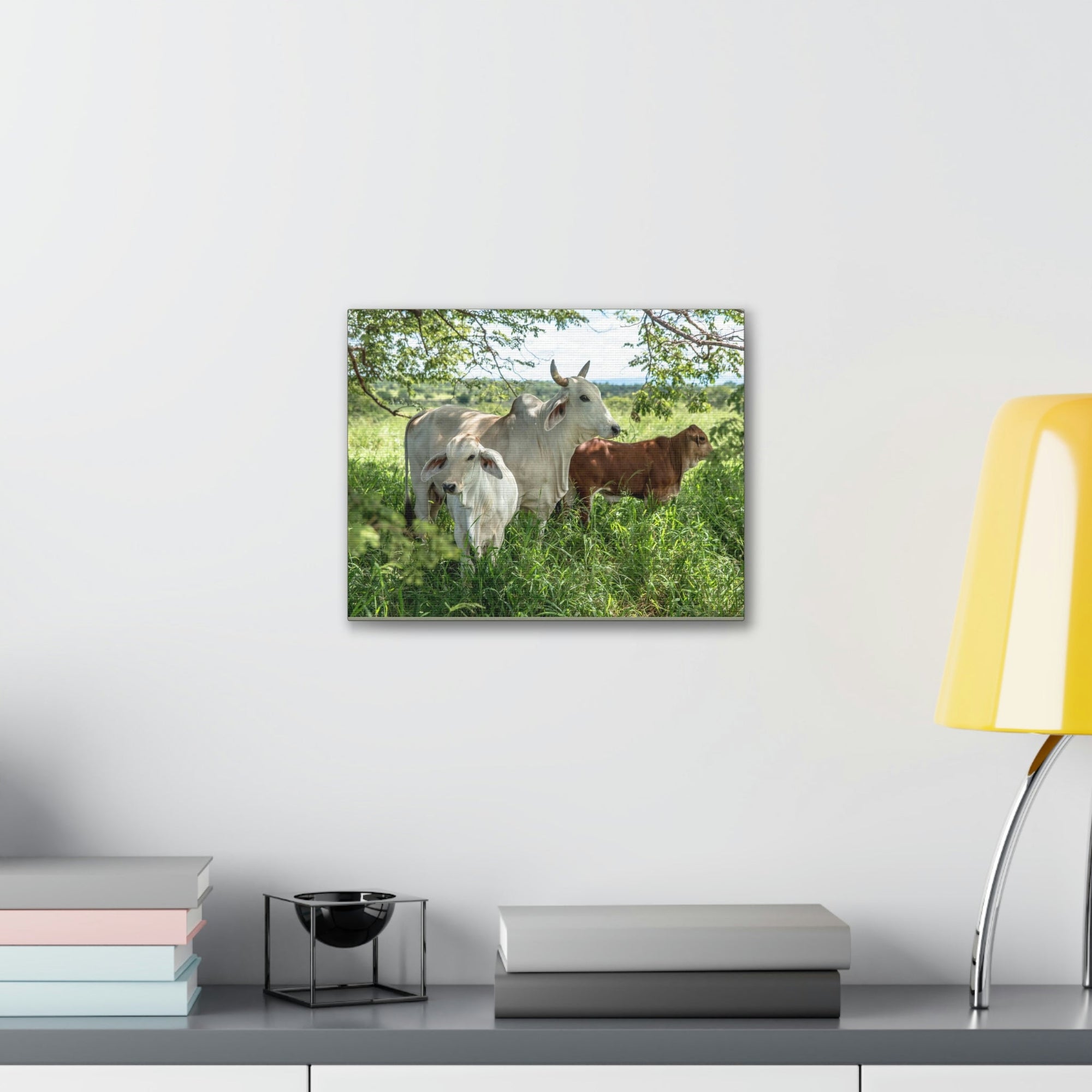 Scripture Walls Zebu Hunting Zebu on Hunt Print Animal Wall Art Wildlife Canvas Prints Wall Art Ready to Hang Unframed-Express Your Love Gifts